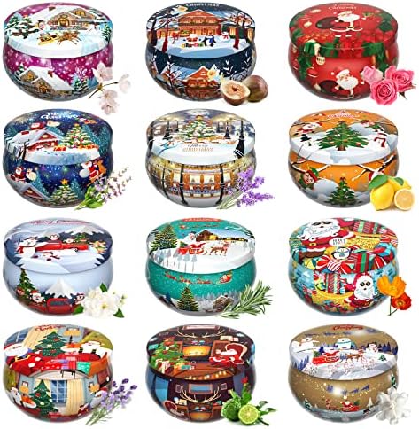 Primevolve Scented Candles 12 Pack Travel Tins