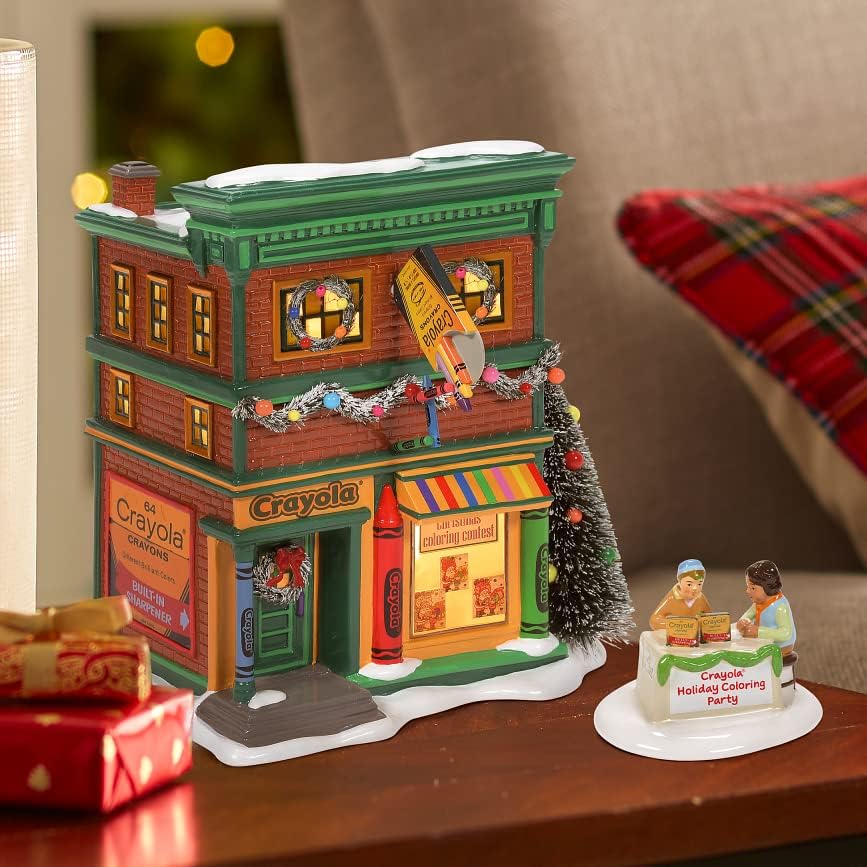 Department 56 Snow Village Crayola Crayon Store Light Building