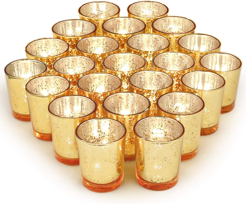 Volens Gold Votive Candle Holders 72pcs Set