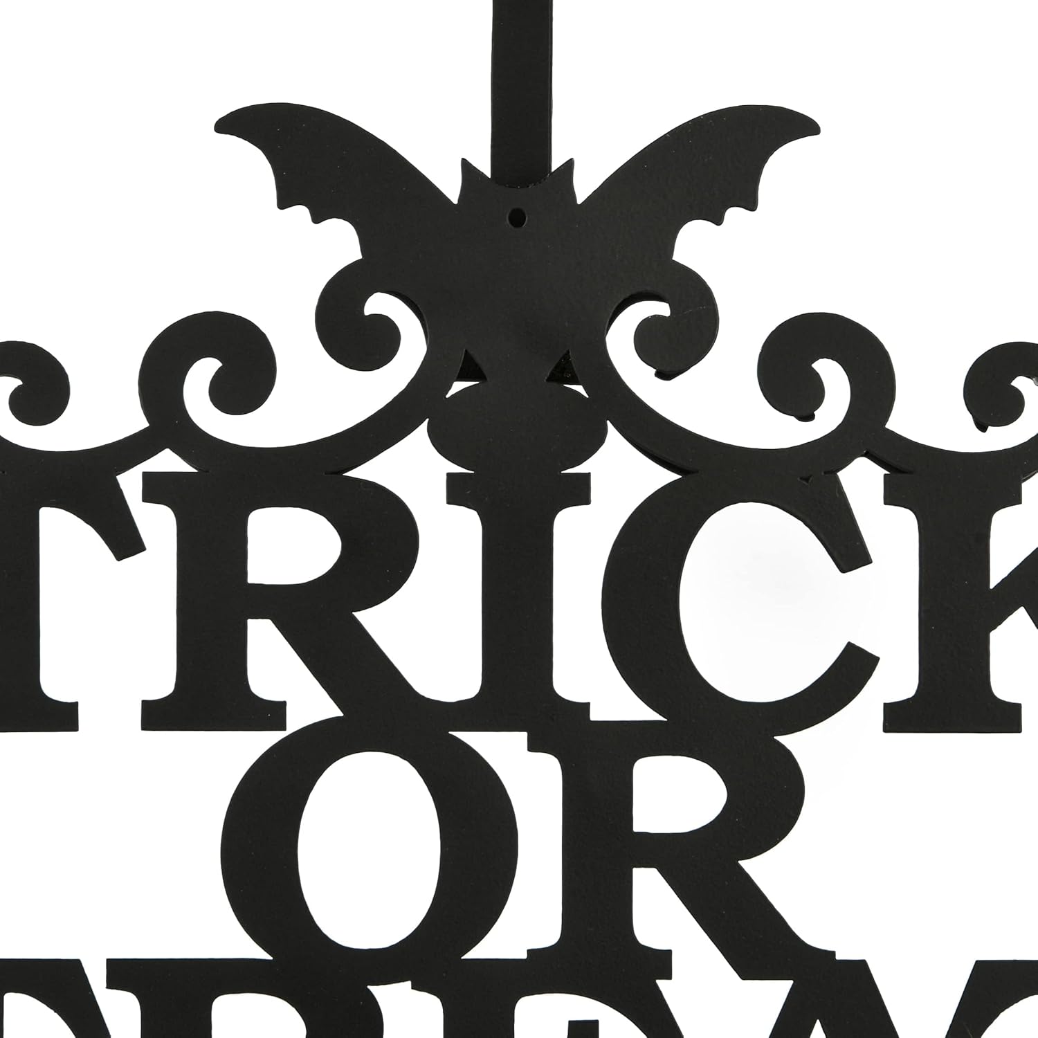National Tree Company Trick or Treat Wreath Hanger Black 19 Inches