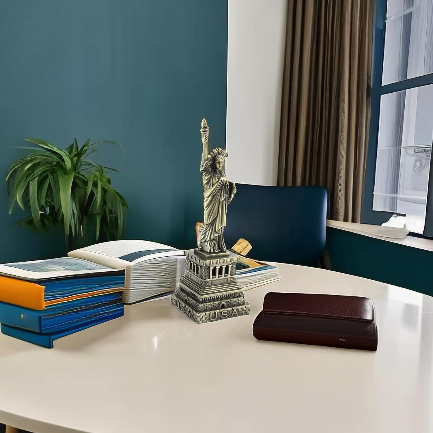 Jerliflyer Mini Statue of Liberty Metal Statue Desk Decoration