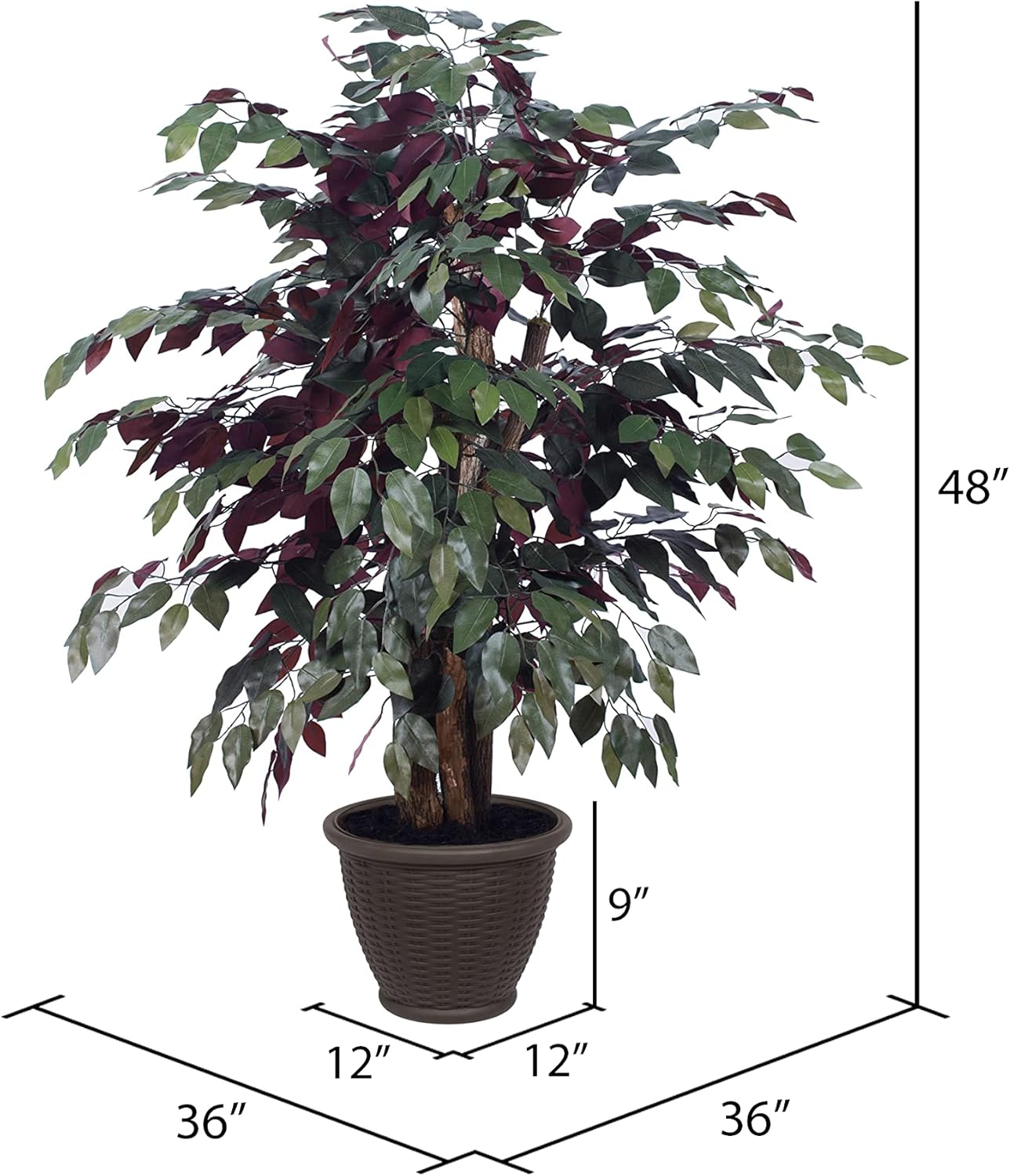Vickerman 4 Foot Indoor Artificial Capensia Bush