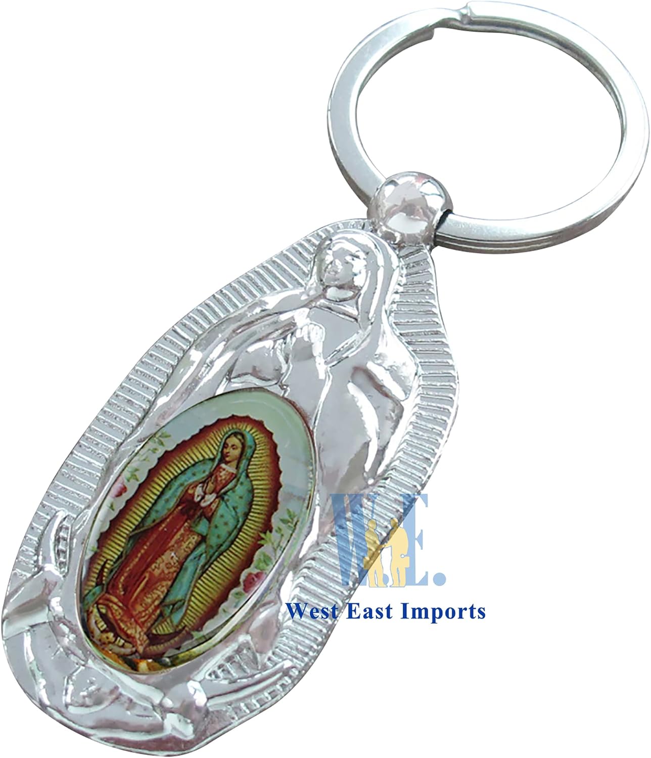 Personalized First Communion Keychain Favor 12 PCS Silver
