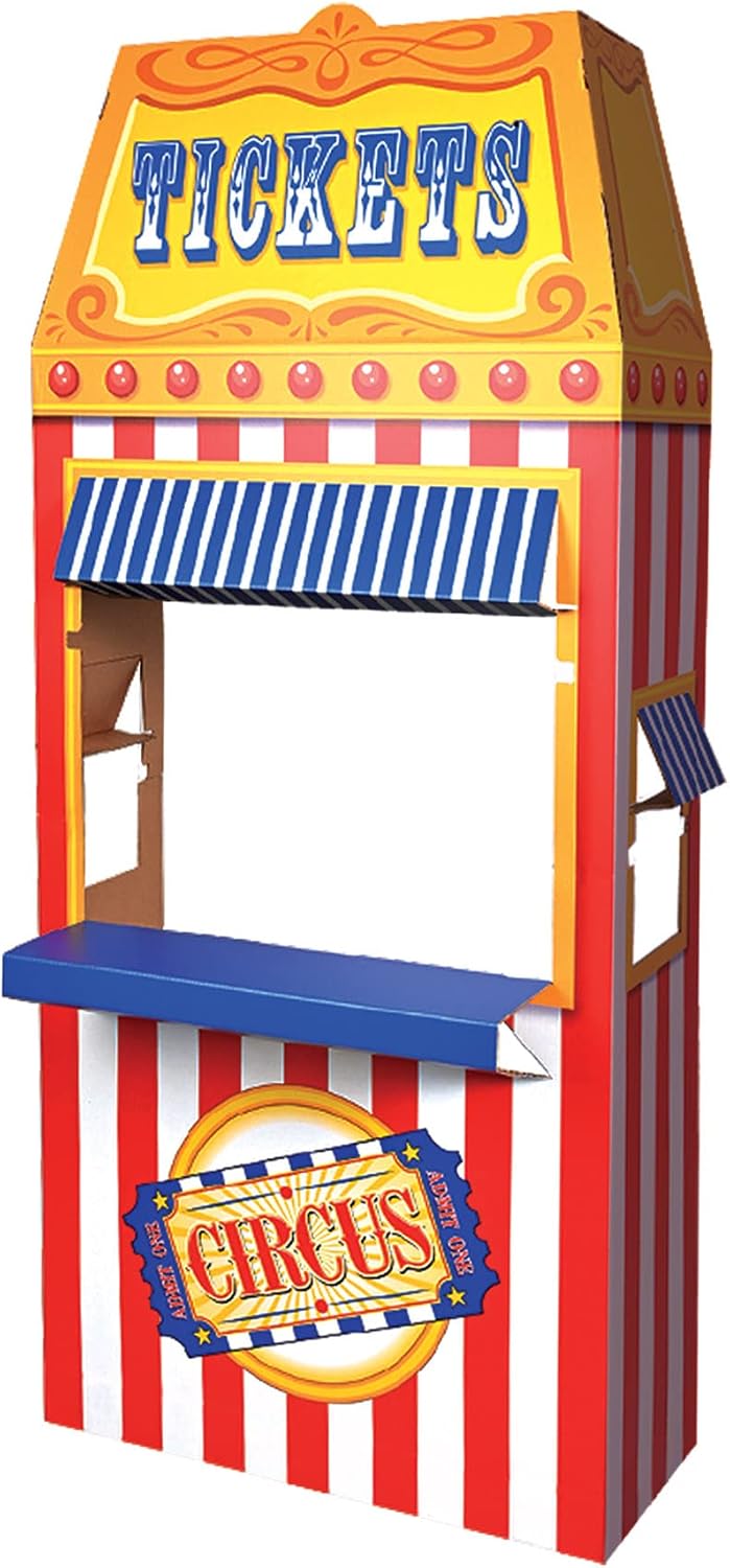 Beistle 3D Circus Ticket Booth Photo Prop for Parties