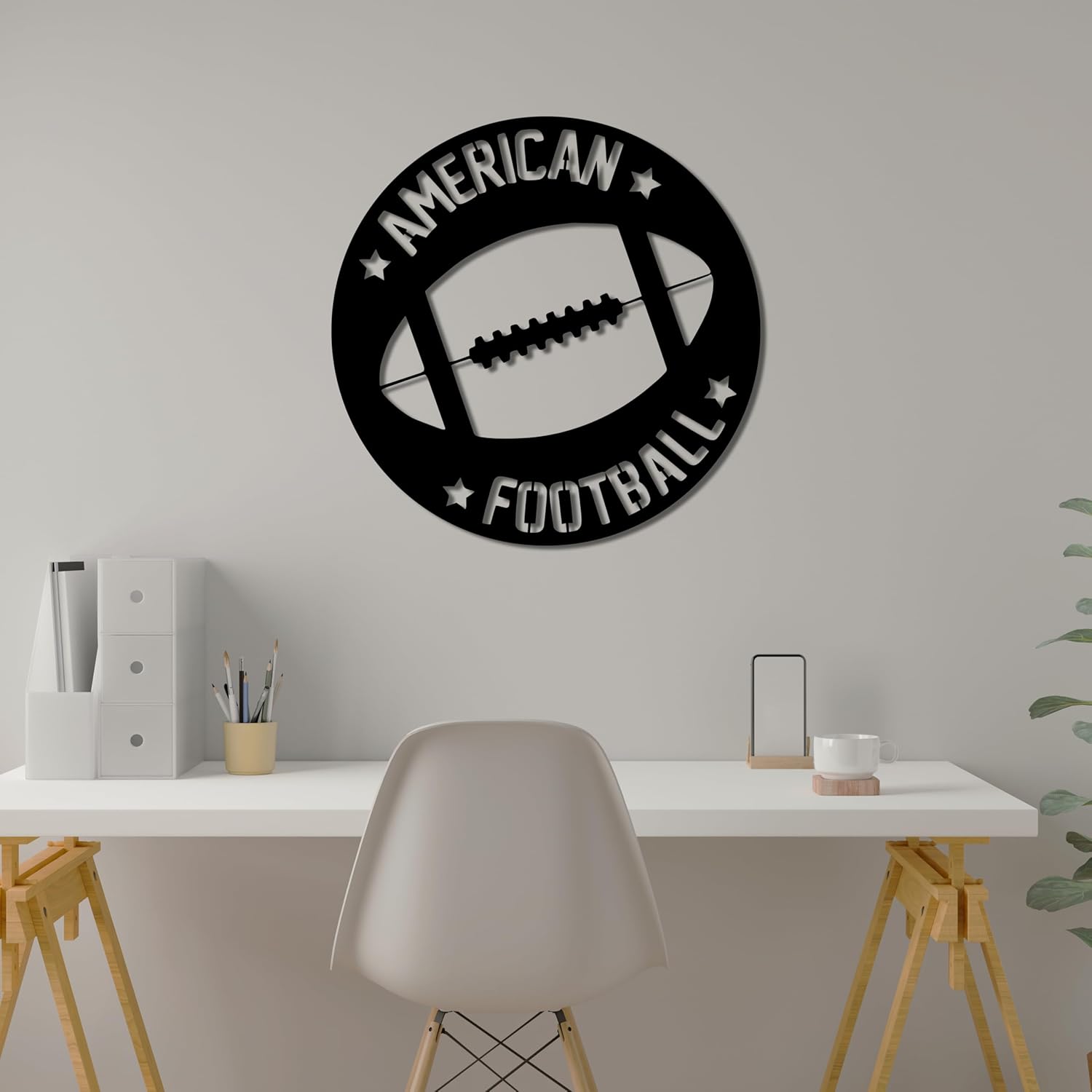 RGB Led Football Wall Art With 16 Colors