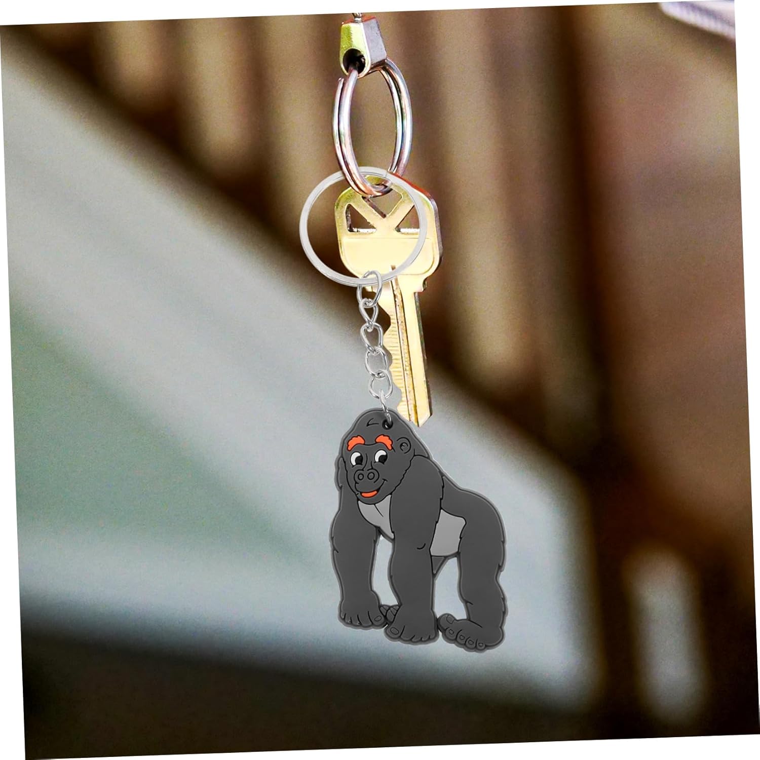 12pcs Cute Animal Keychain Gorilla Charm Birthday Party Favor