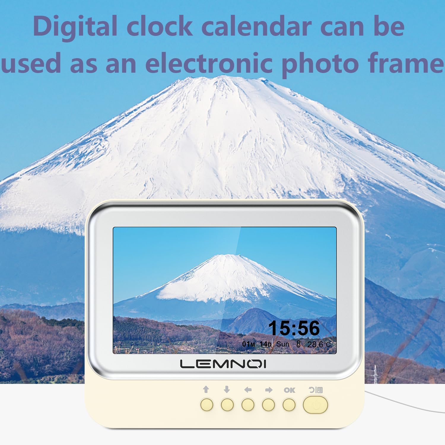 Dementia Clock with 15 Alarms and Customizable Display Modes