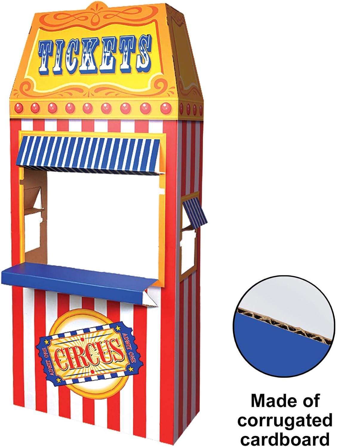 Beistle 3D Circus Ticket Booth Photo Prop for Parties
