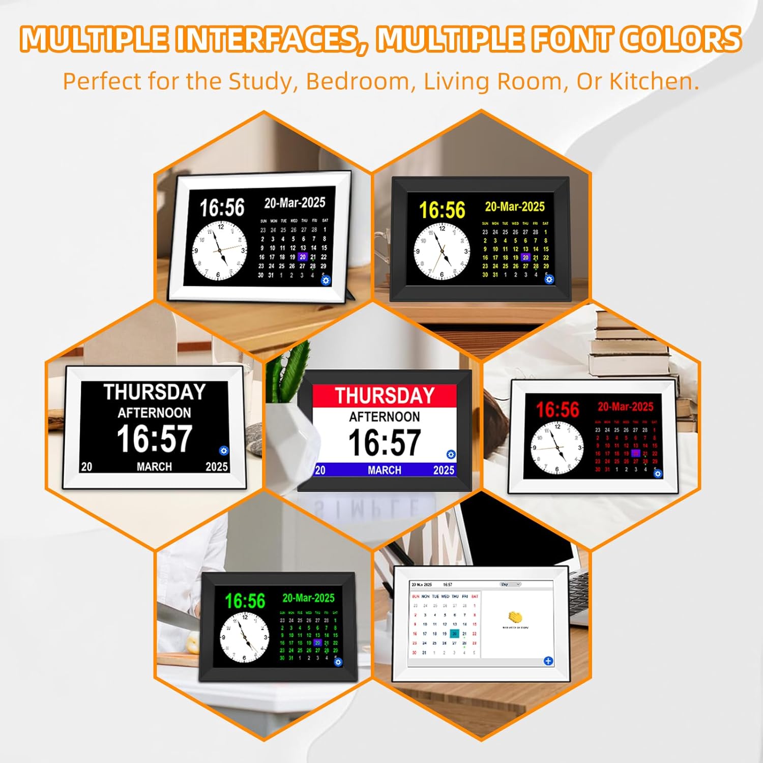 Bgift 10 Inch Touchscreen Alarm Clock for Seniors