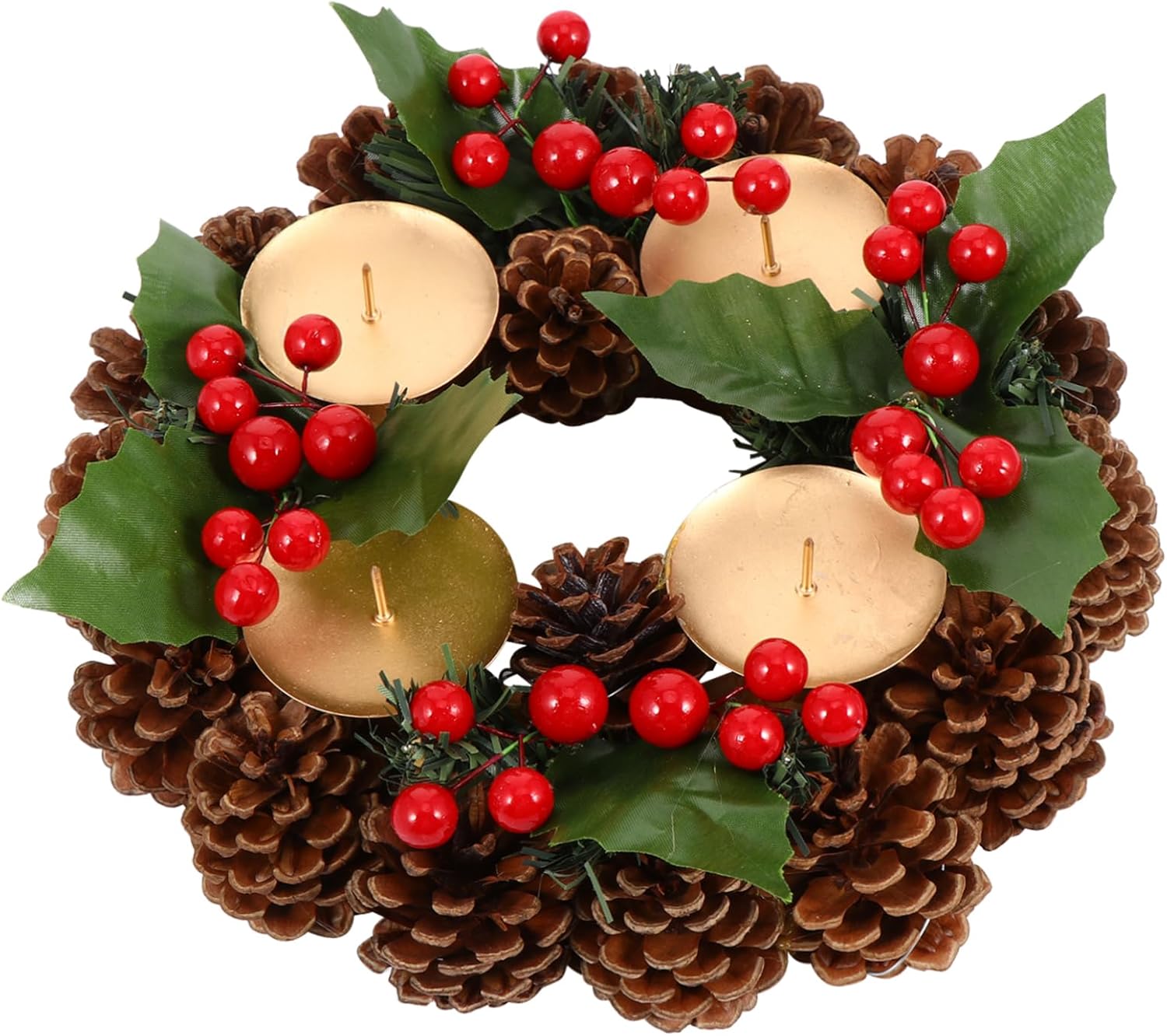 Zerodeko Christmas Wreath Candle Holder