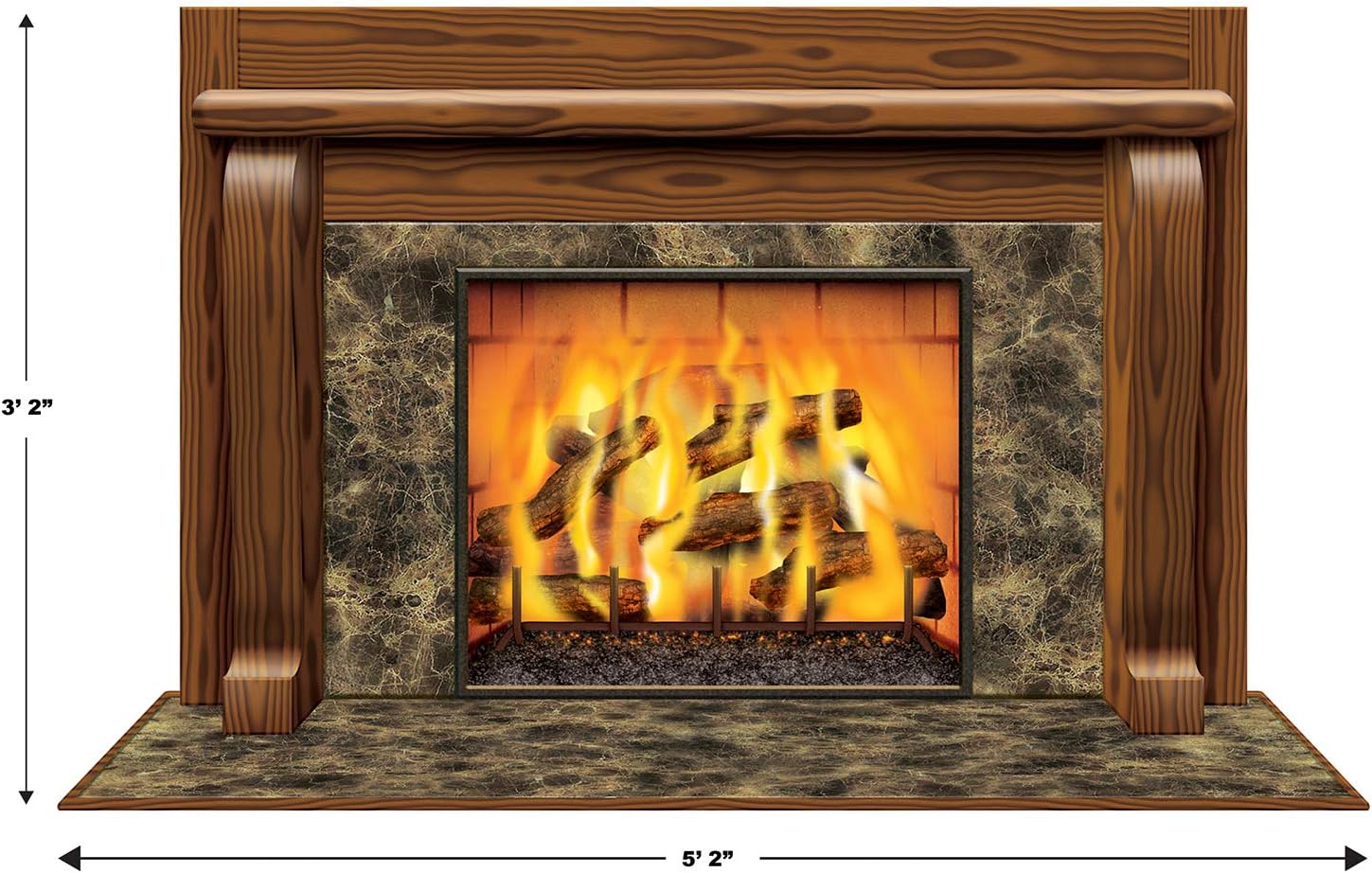 Beistle Fireplace Insta-View Party Accessory