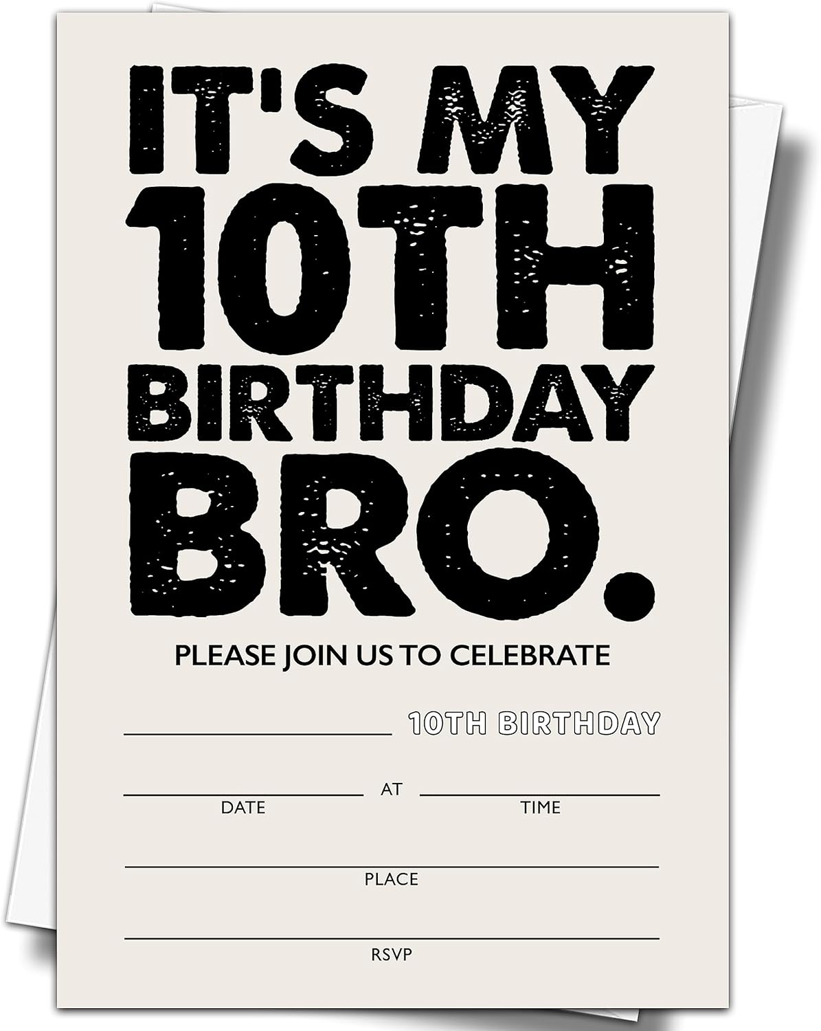 YSTEP 10th Birthday Party Invitations 20 Pack