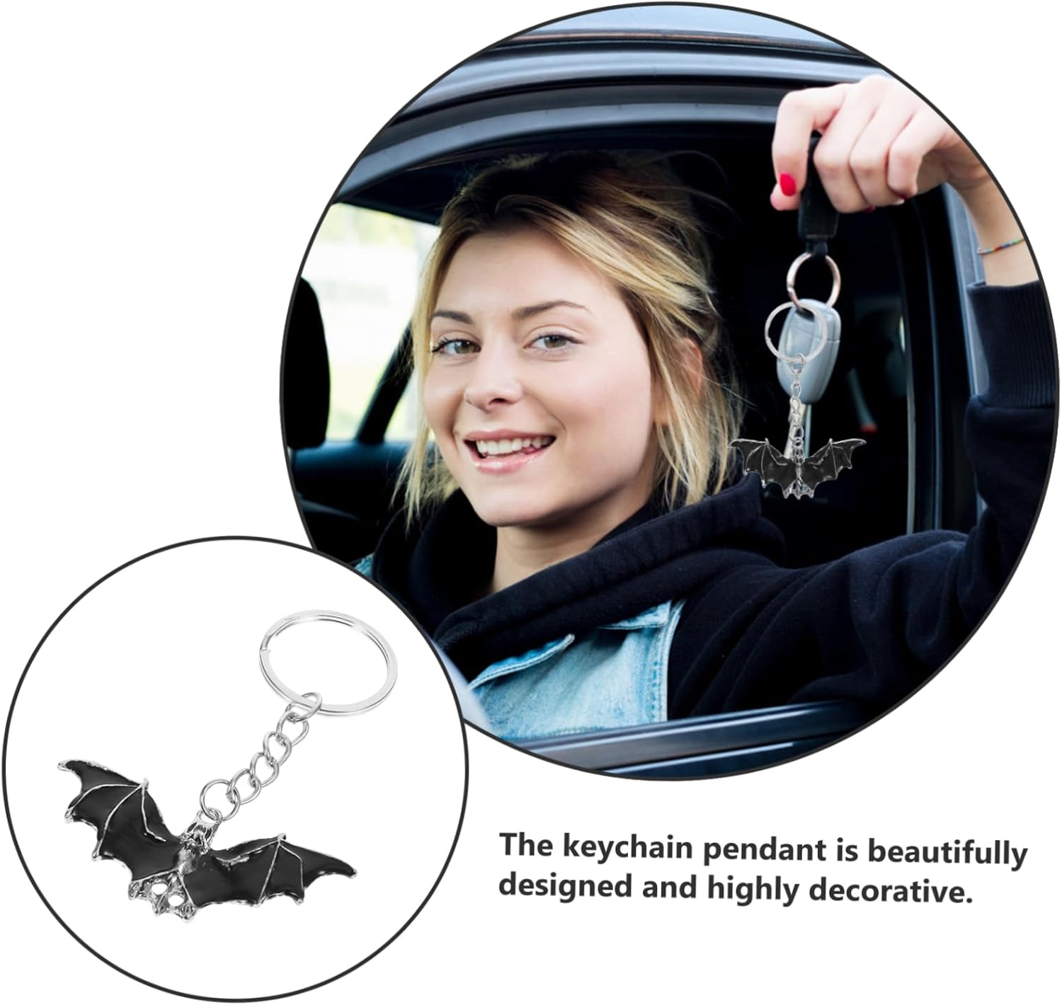 Totority 18pcs Halloween Keychain Decorative Pack