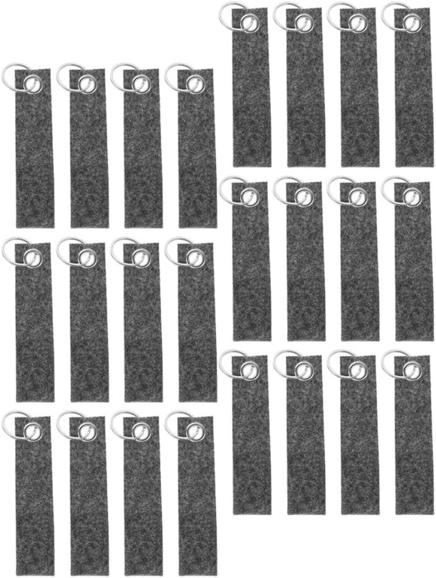 100Pcs Durable Felt Keychain Blanks for DIY Projects