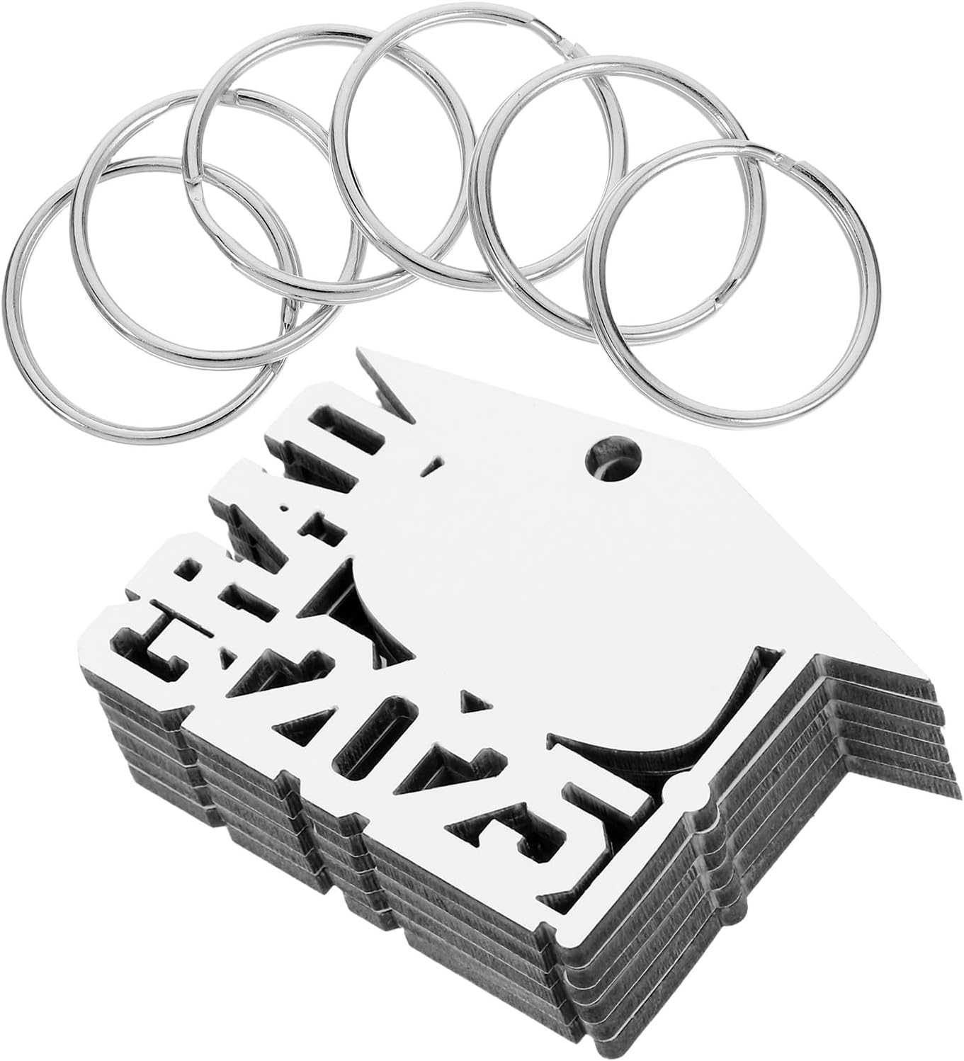 LOGOFUN 6PCS 2025 Graduation Keychains