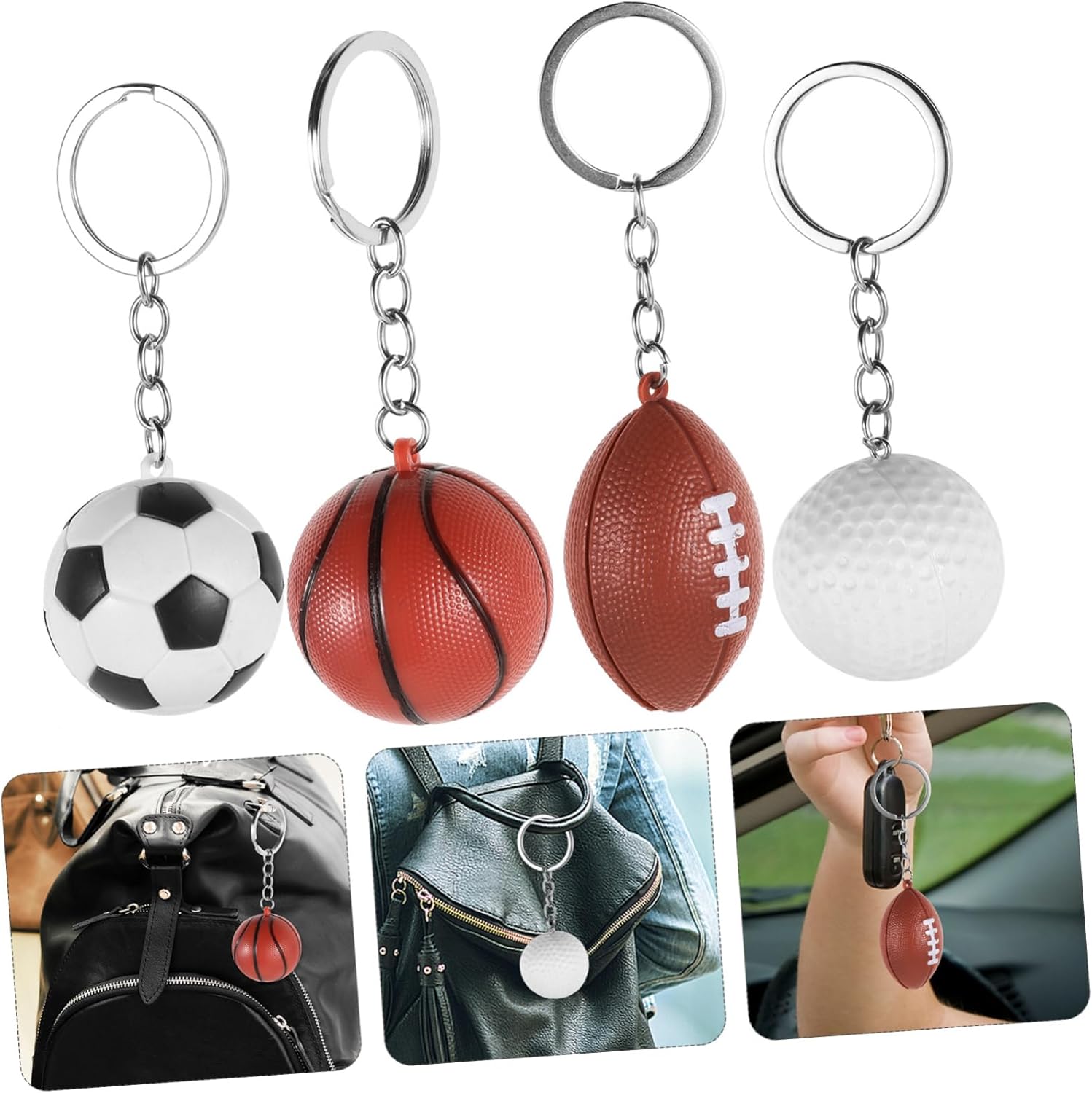 Stobaza Sports Ball Keychain for Boys