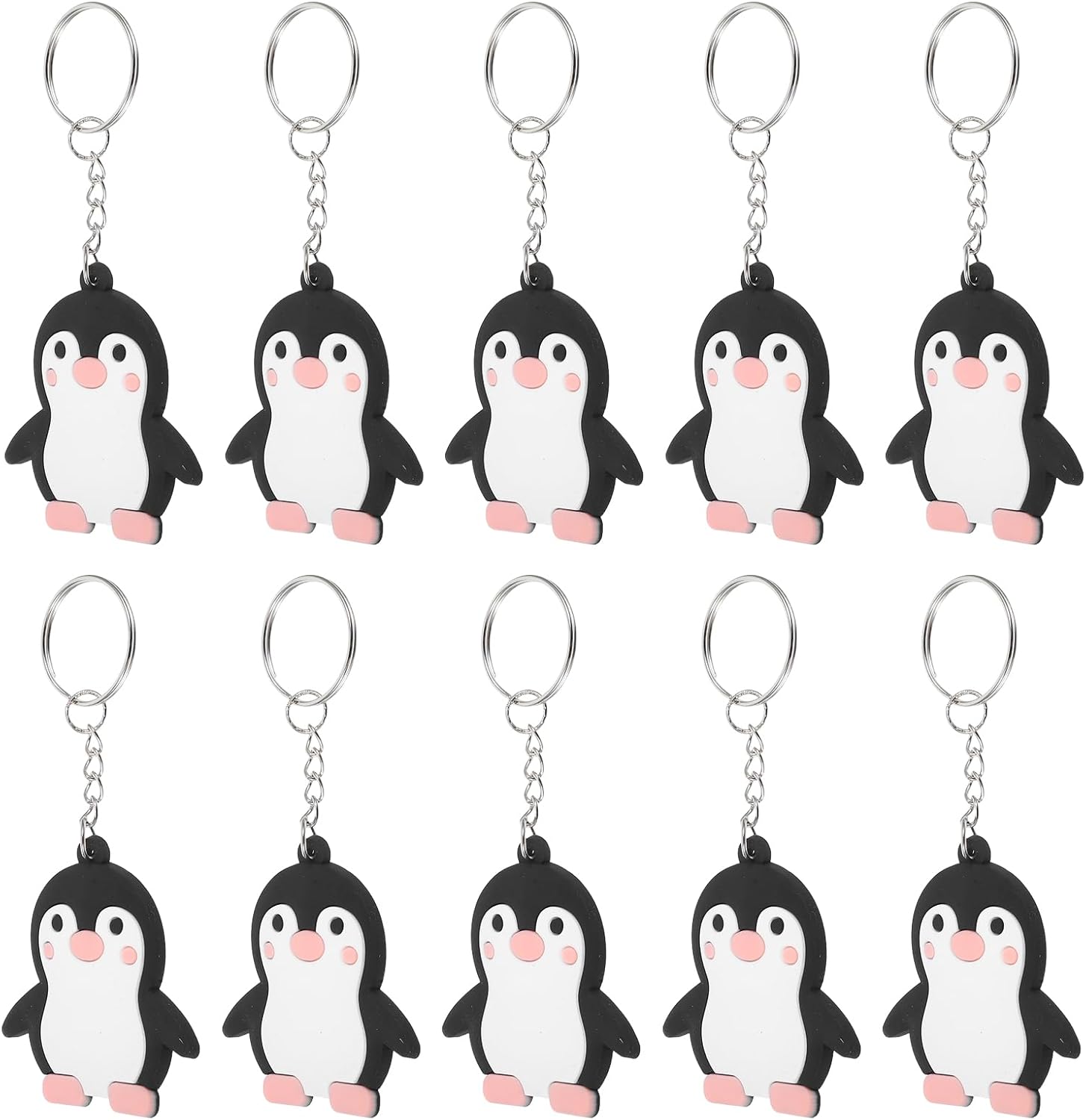 LUOZZY 24pcs Adorable Penguin Keychain Party Favors