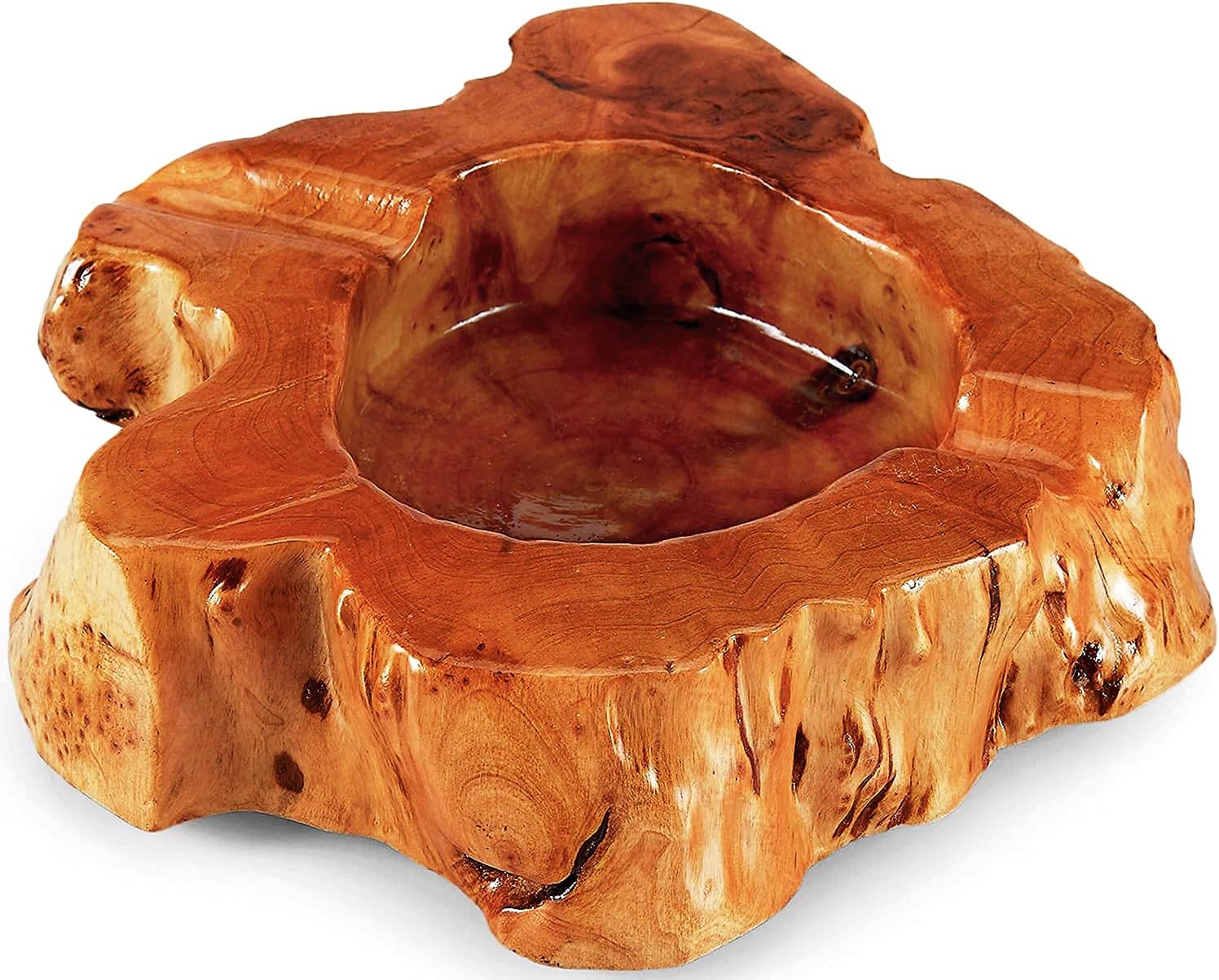 Wooden Cigar Ashtray with Random Shape and 2 Slots
