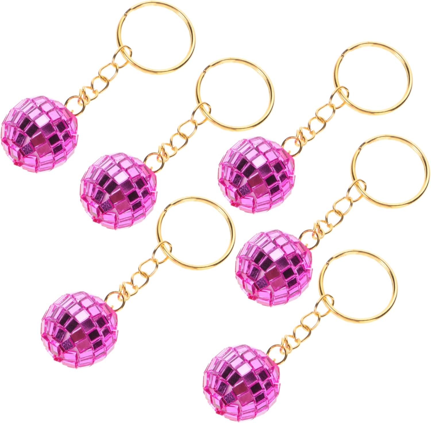 Small Disco Ball Keychain for Car Decoration