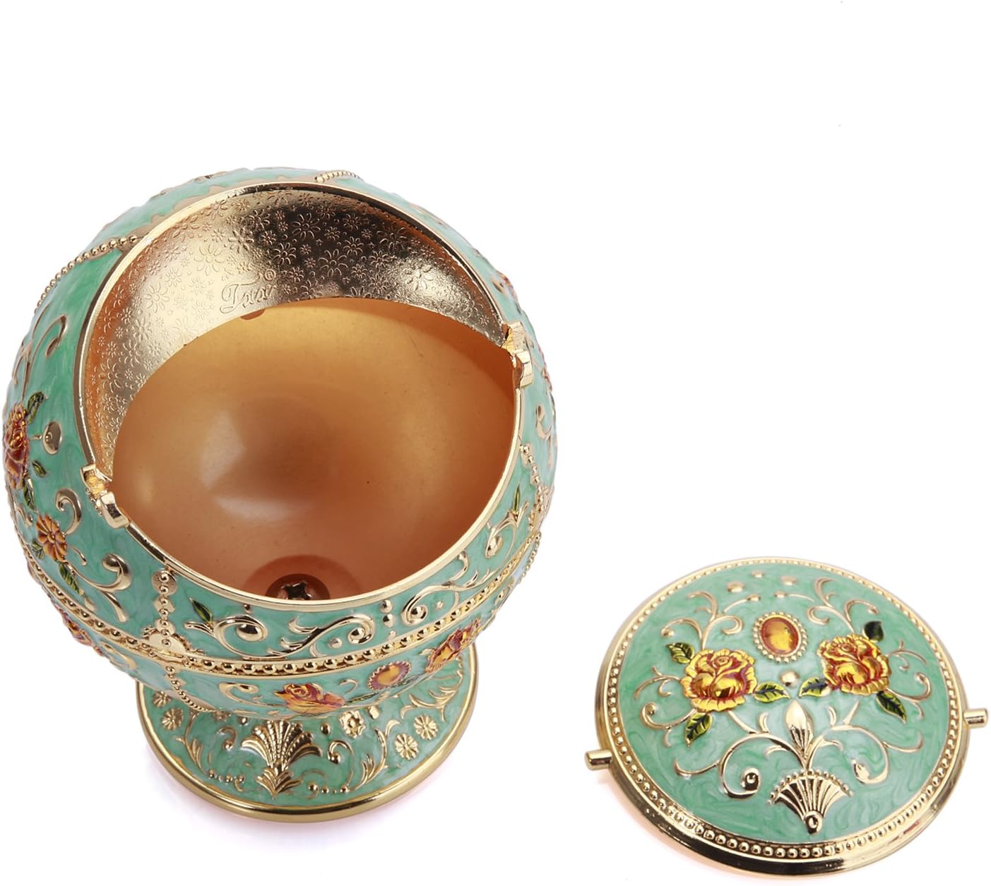 K COOL Windproof Ashtray with Lid Metal Portable