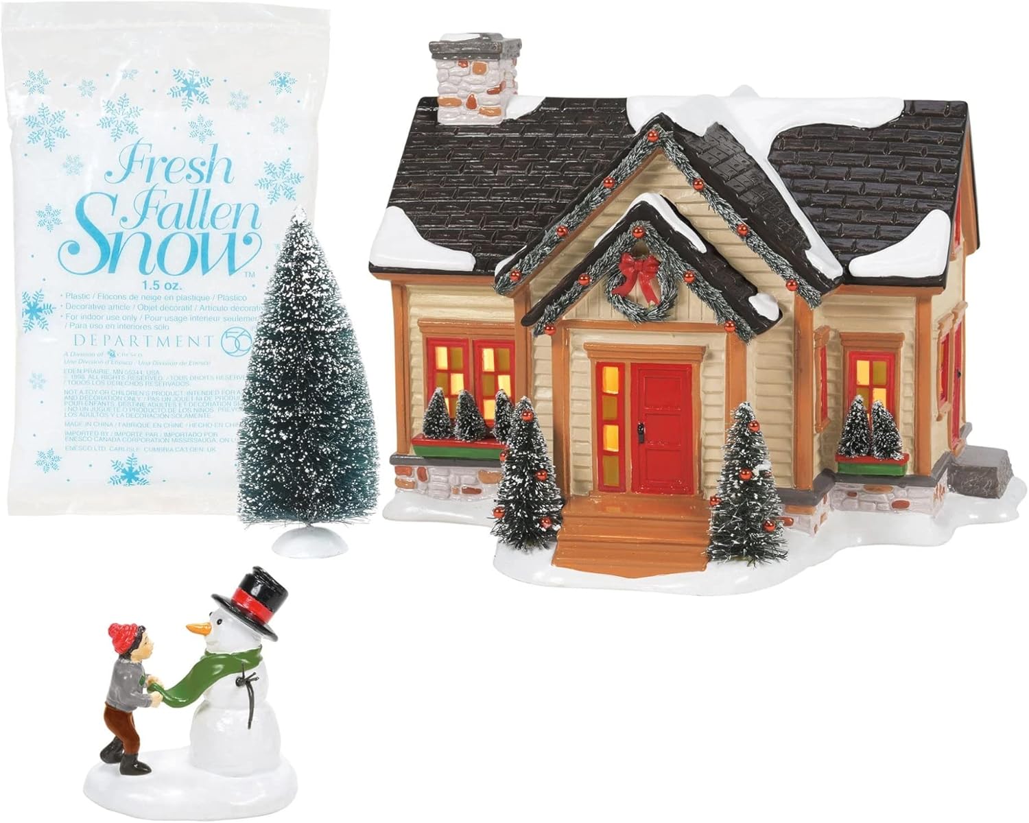 Department 56 Snow Village Building Christmas Cheer Set 6007267 1