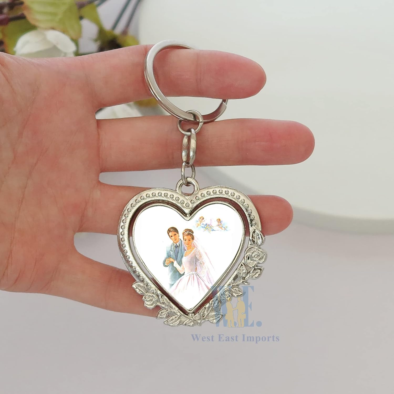 Naisian Personalized Wedding Keychain Favor Set