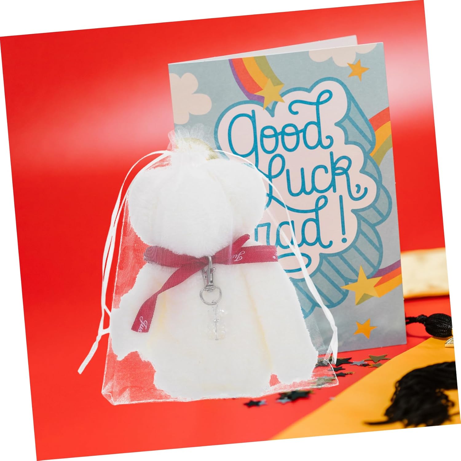 Adorable Bear Towel and Keychain Party Favor Set