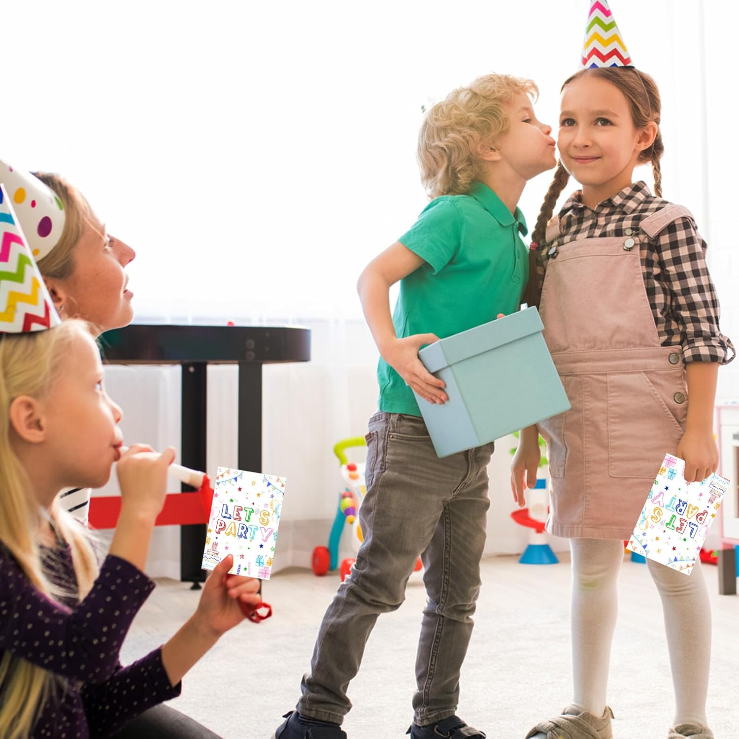 Simple Lets Party Birthday Invitations for Girls 30Pcs 4x6 Inches