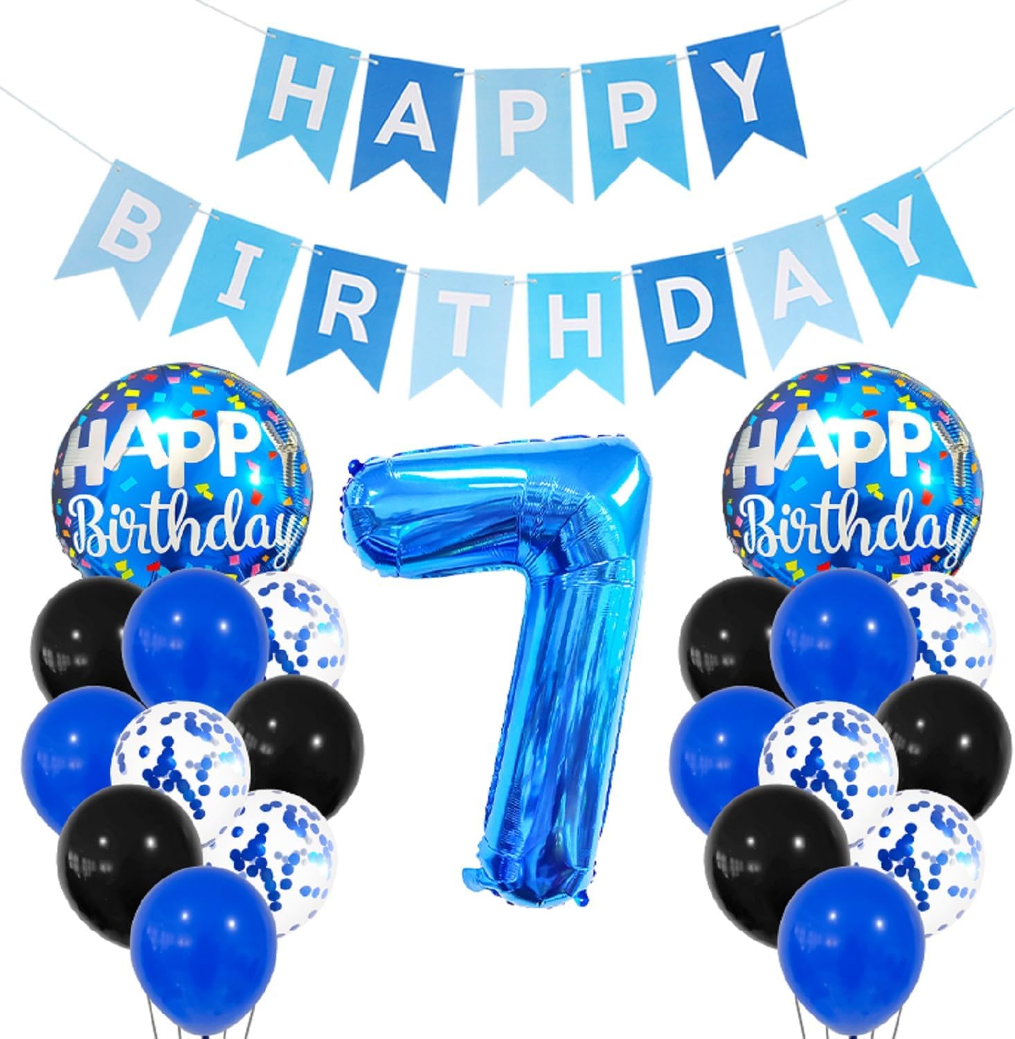 ISTOVO 7th Birthday Balloon Decorations for Kids