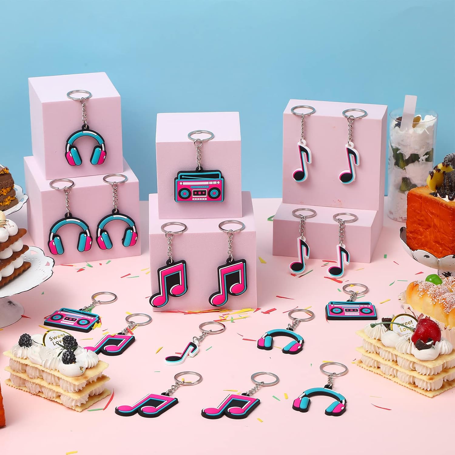 Fumete Music Keychain Back to School Party Favor