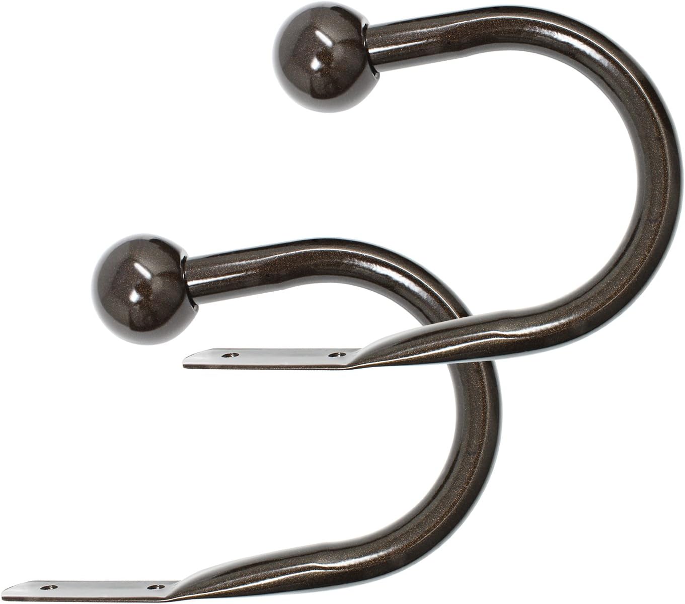 Chicology Classic Ball Finial Curtain Holdbacks Set of 2 Essential Bronze