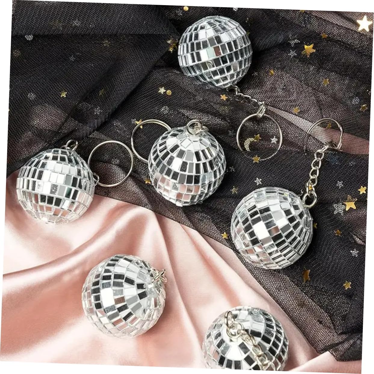 Disco Ball Keychain Party Favors Retro Decor