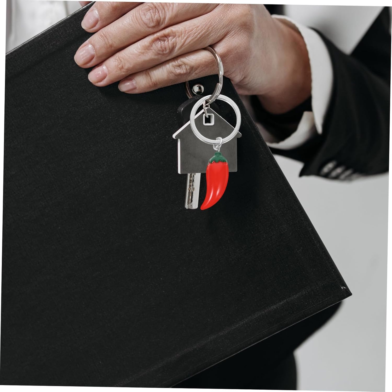 5PCS Simulation Chili Pepper Keychain Set for Backpack and Car Keys