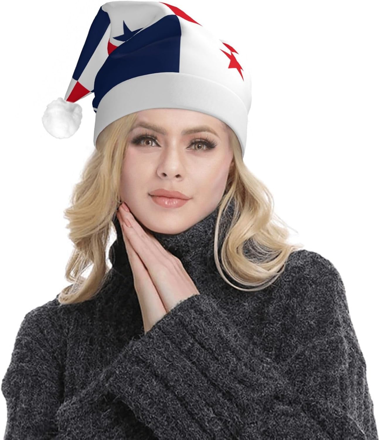 Panama Flag Christmas Hat with LED Lights