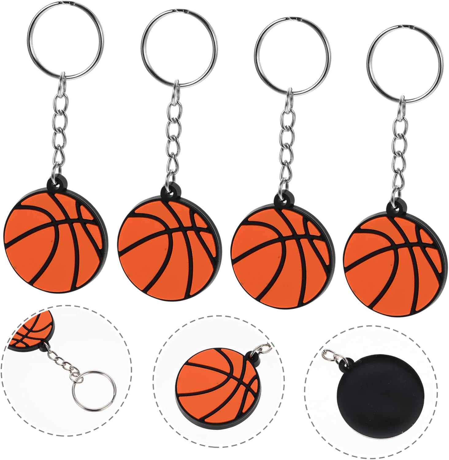 BESPORTBLE Sports Keychain with Racket Holder and Baseball Bowling Display