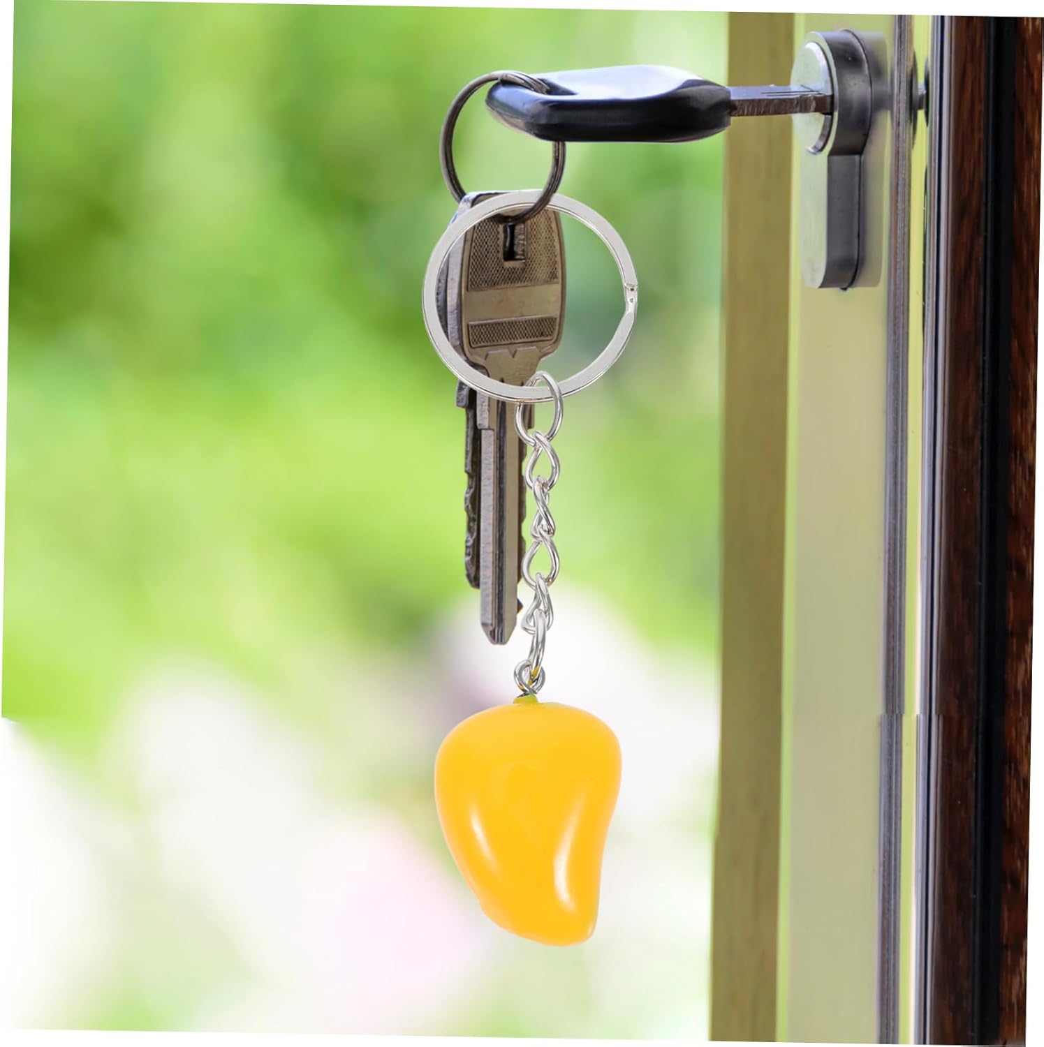 Luxshiny 10pcs Mango Keychain Bag Pendants
