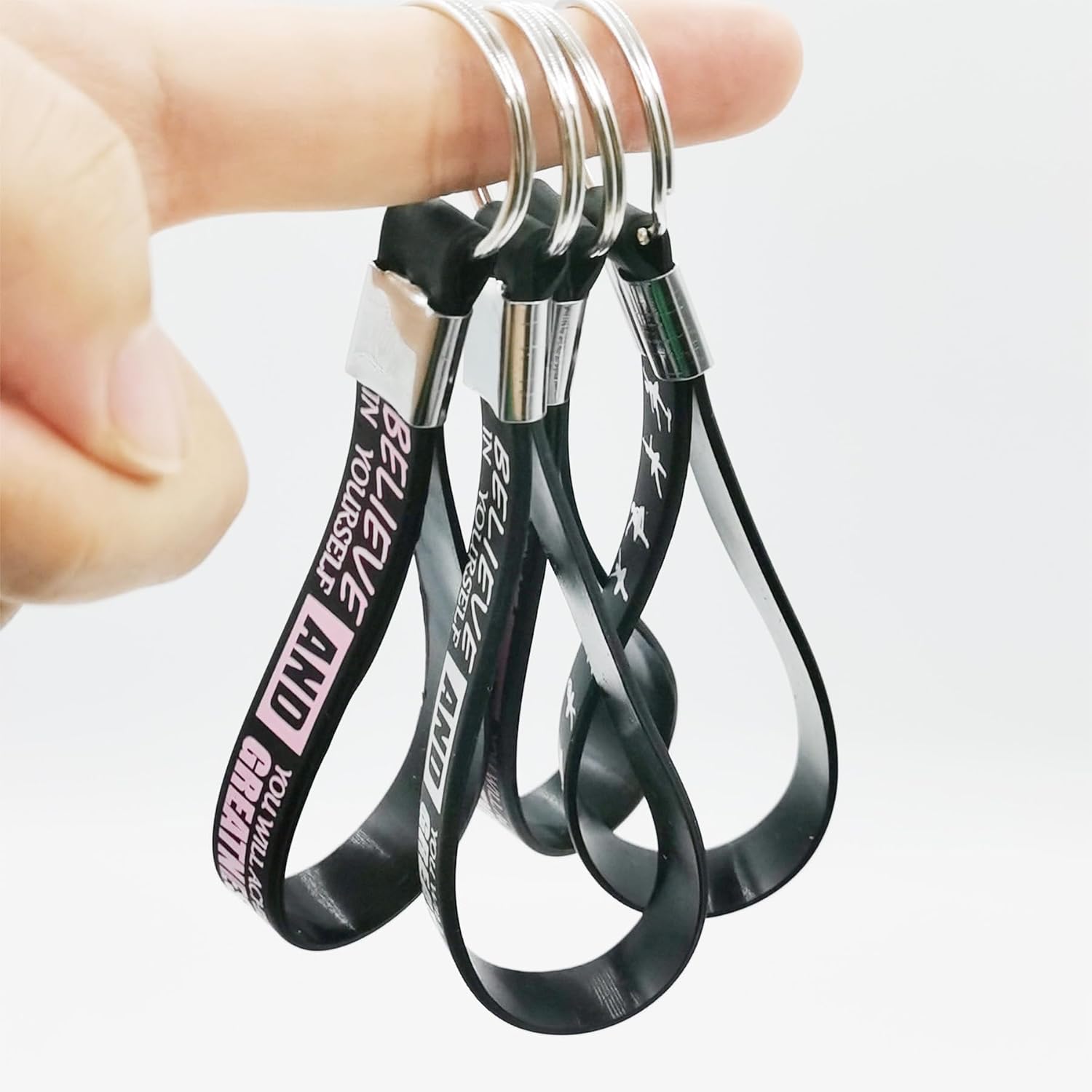 24 Pieces Ballet Party Silicone Keychains for Dance Lovers