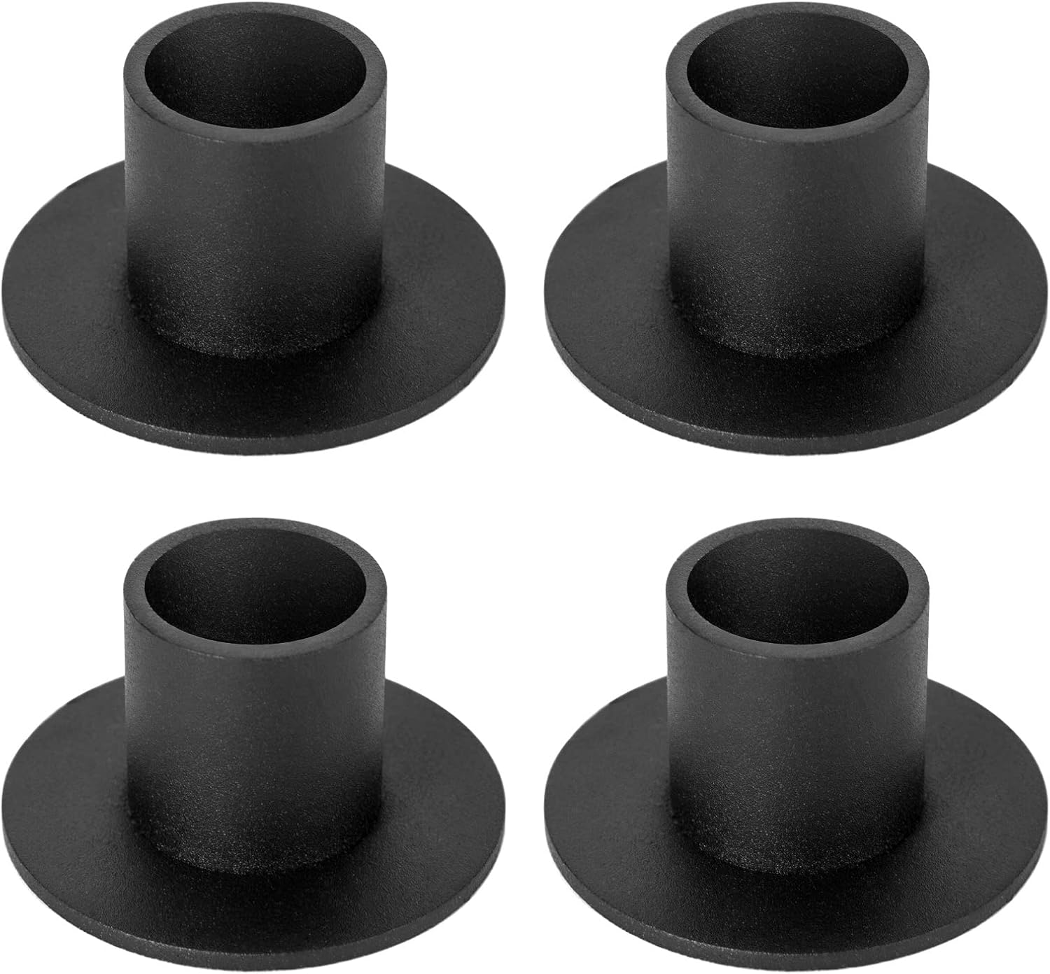 4 Pcs Black Candle Holders Retro Farmhouse Decor