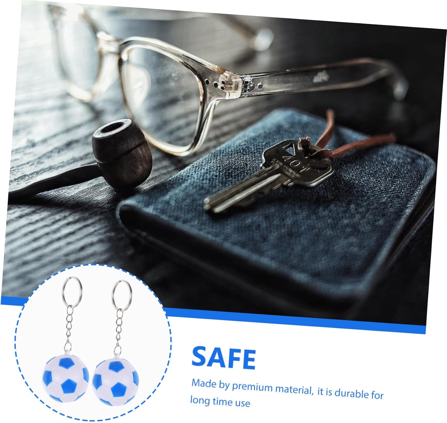 Soccer Ball Keychains 4cm Set for Birthday Party Favors