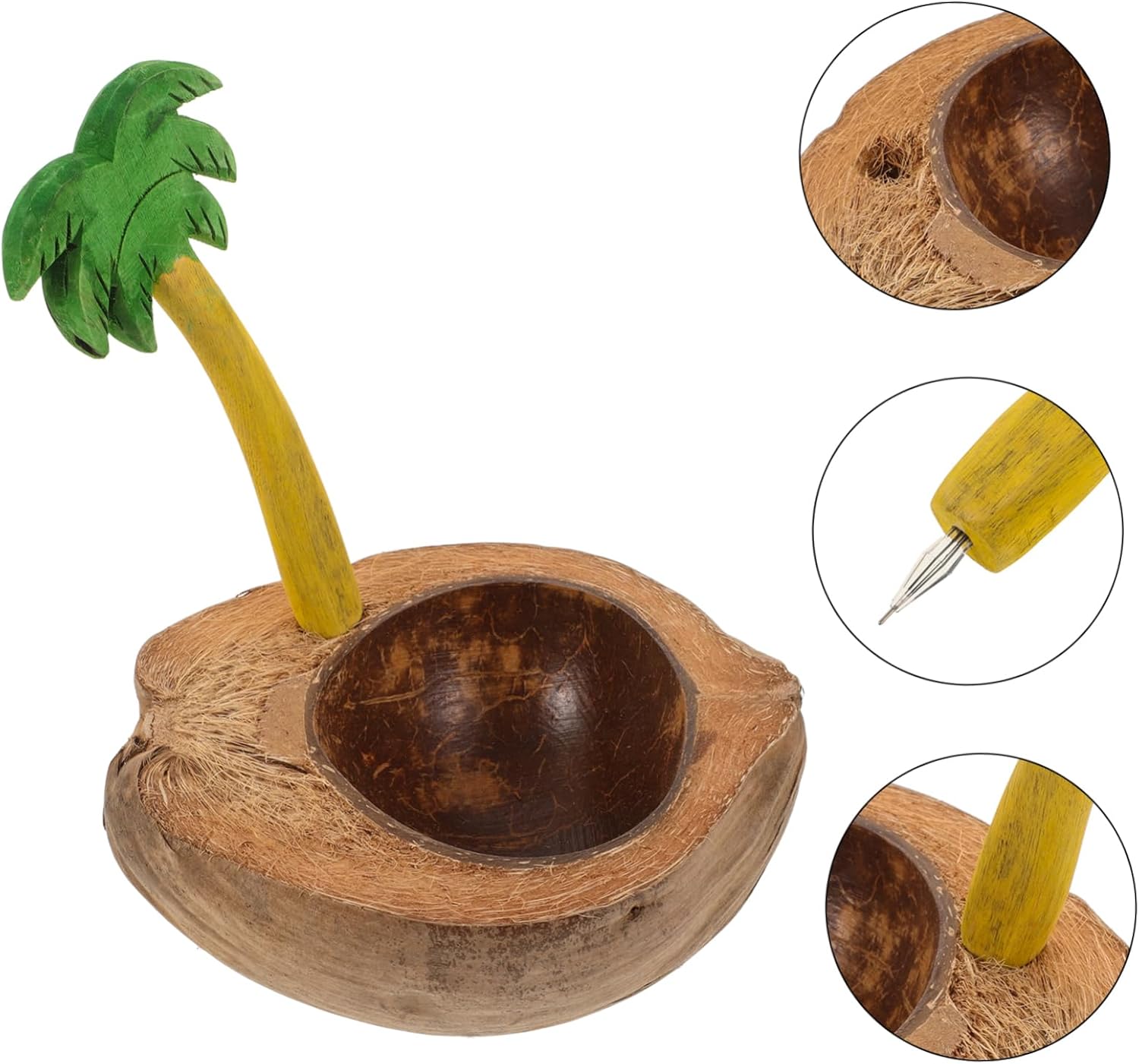 Coconut Shell Candle Holder Bowl for Home Parties Weddings