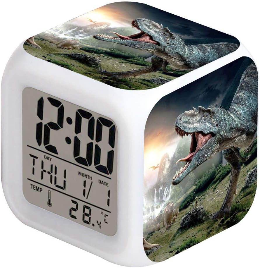 LED Alarm Clock Dinosaur Tyrannosaurus Rex Design