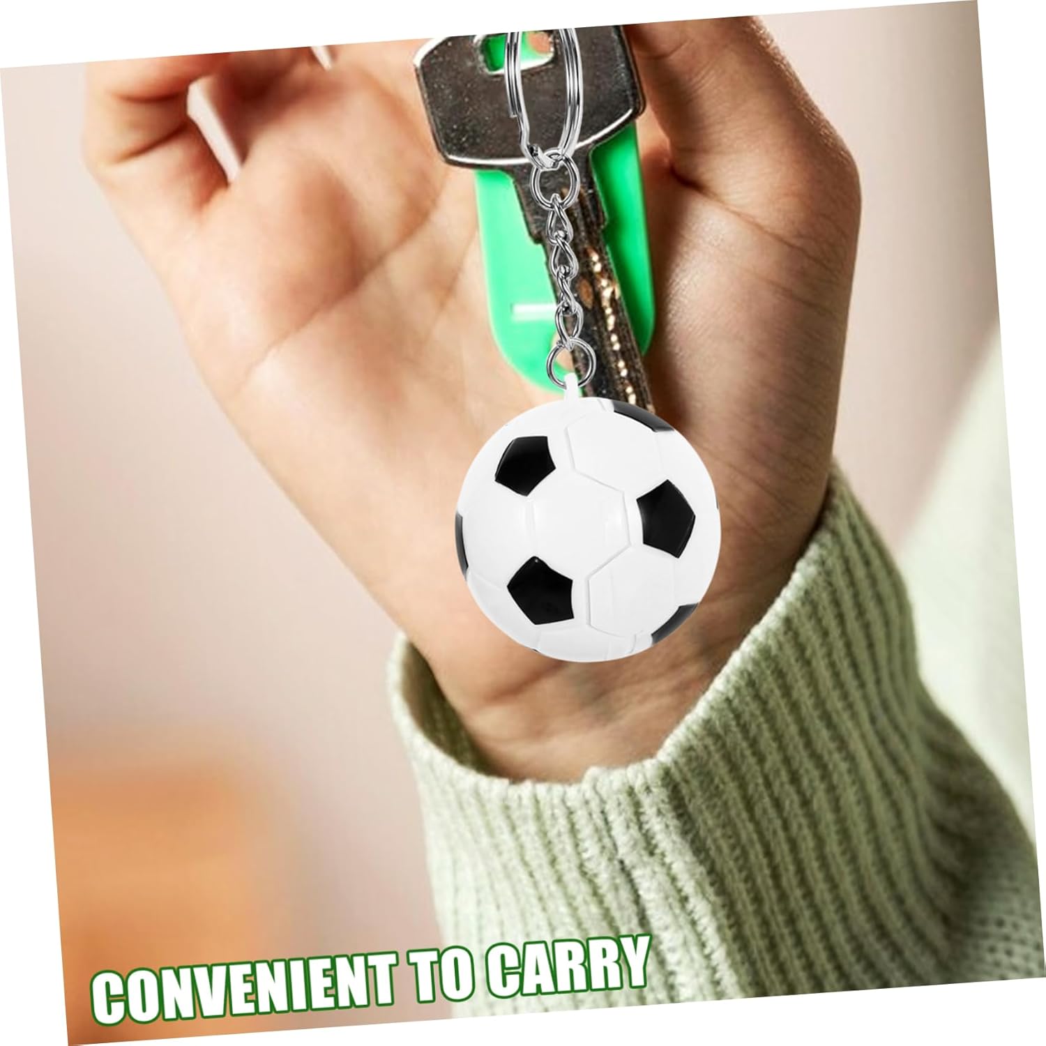2PCS Creative Football Keychain Set for Men