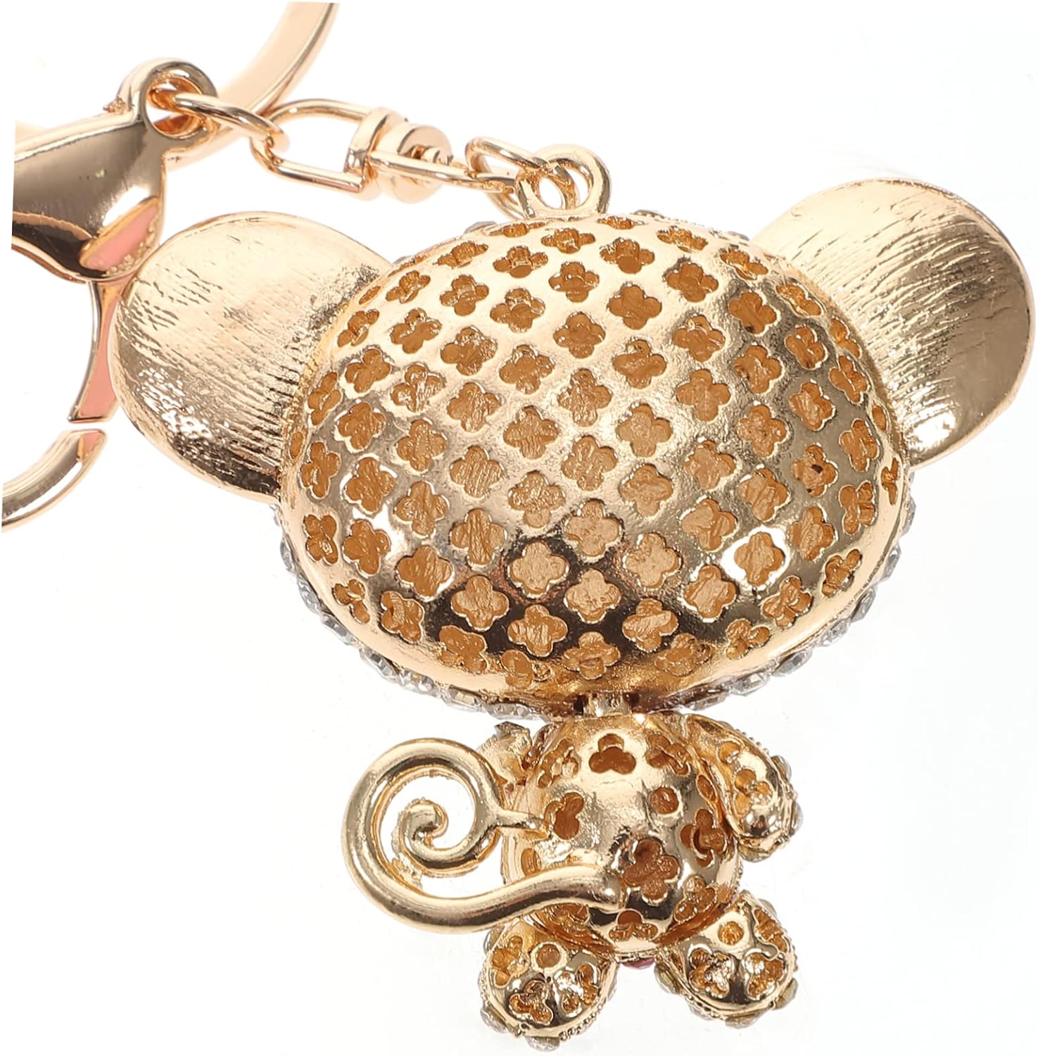 Operitacx 2pcs Monkey Keychain Metal Key Ring