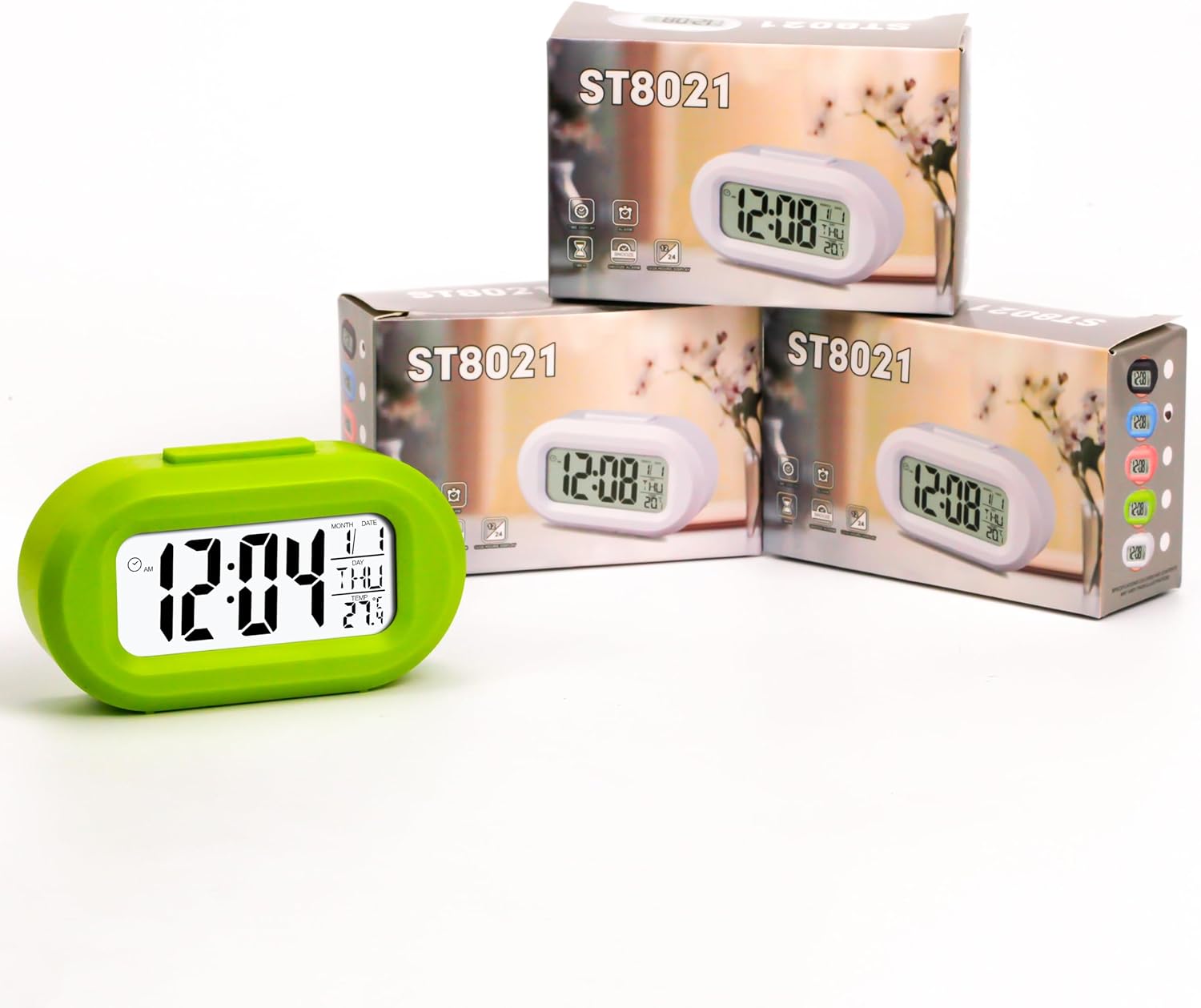 Laril Smart Night Light Alarm Clock with Temperature Display