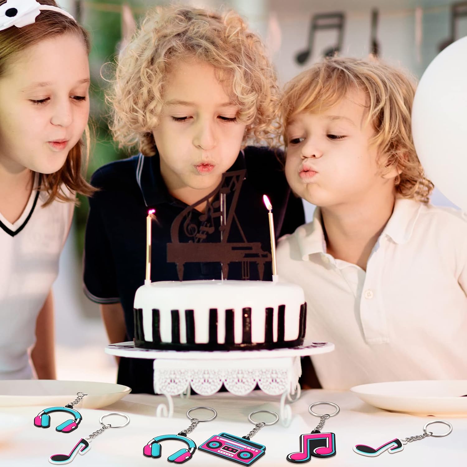 Fumete Music Keychain Back to School Party Favor