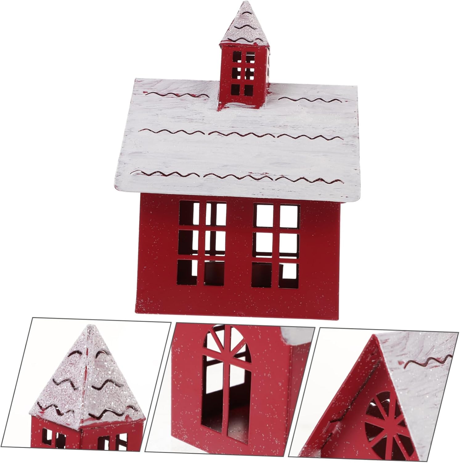 Cute Christmas Village House Candle Holder for Home Decor