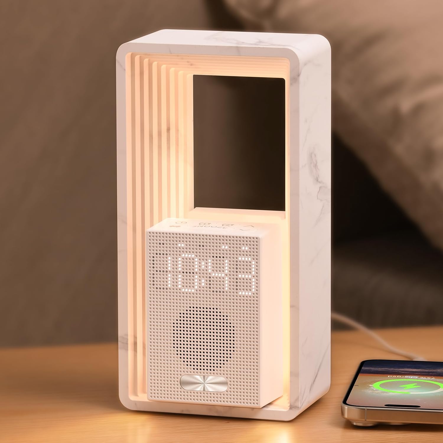 WILIT Digital Alarm Clock with Sunrise Light and White Noise