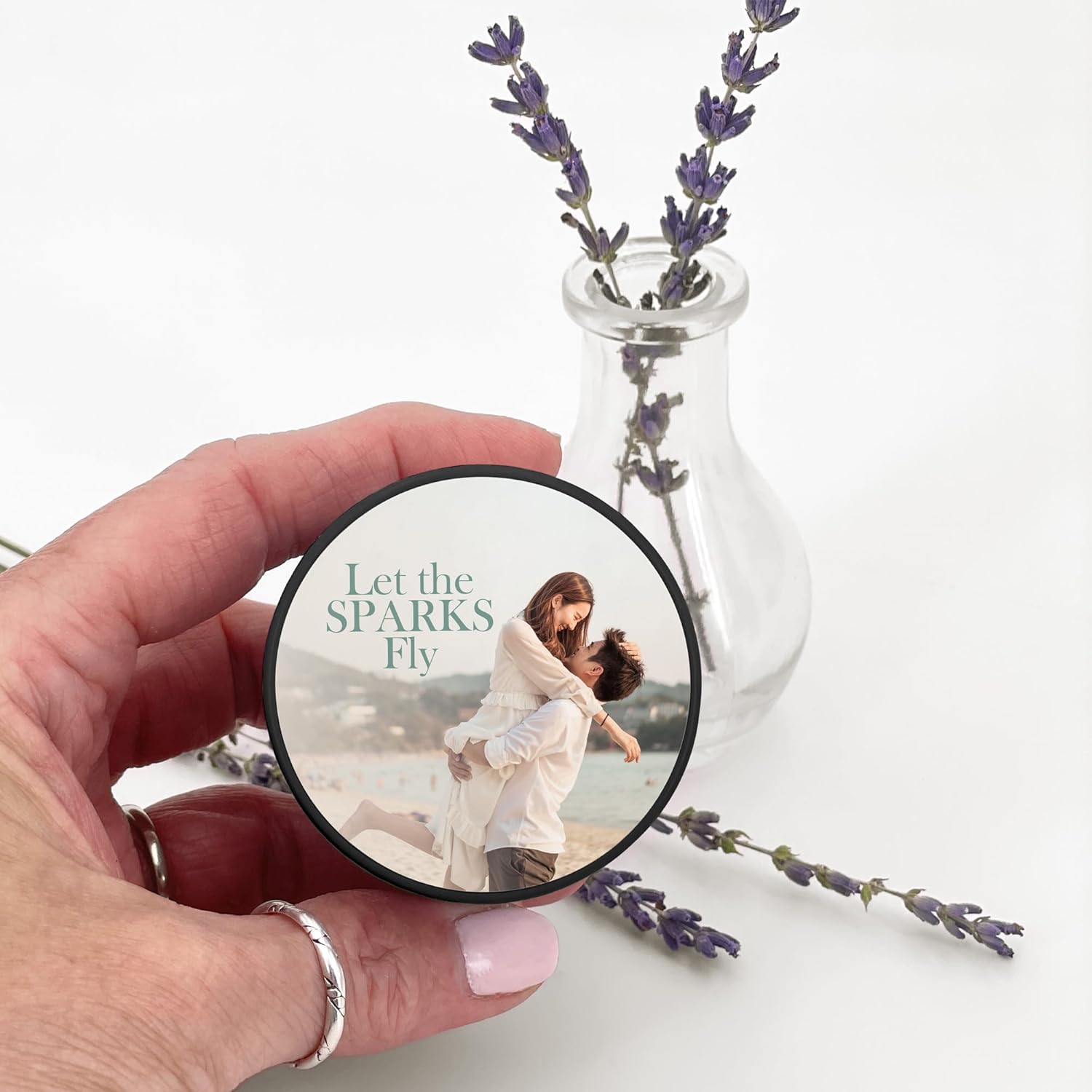 Personalized Candles with Photo Custom Wedding Favor Tin Set