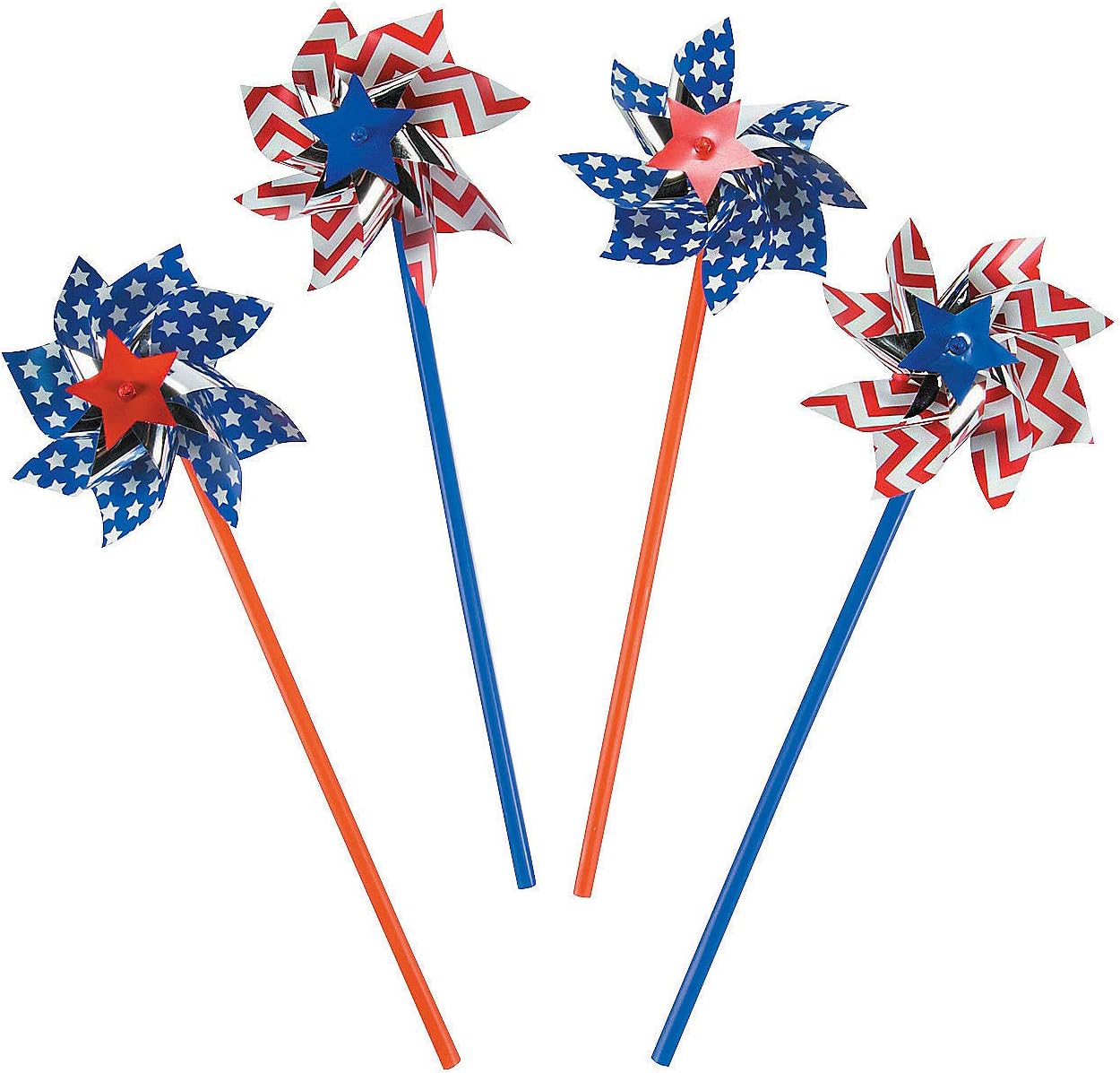 Fun Express Patriotic Pinwheels 36pk 11 Inch