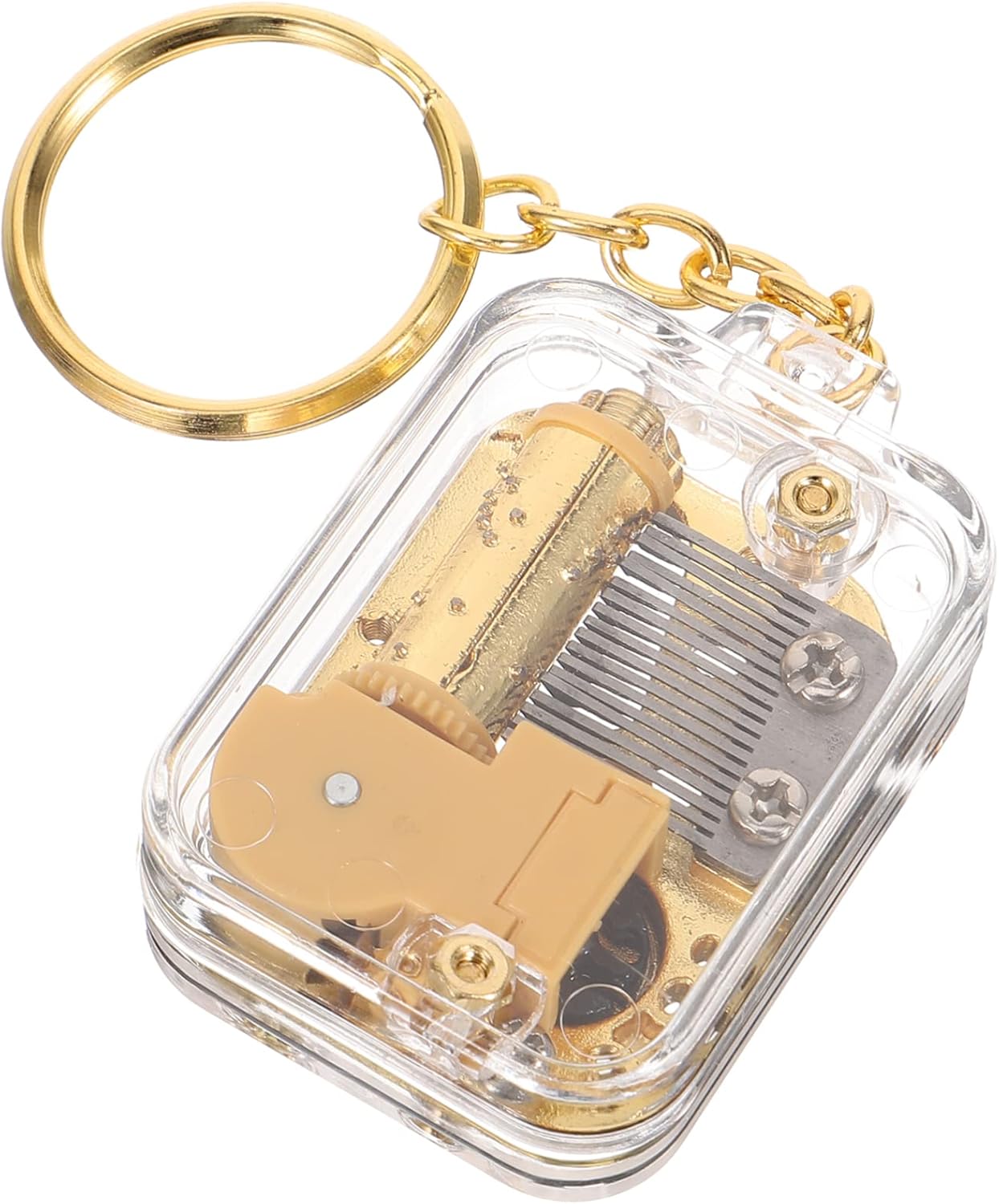 VICASKY 4pcs Mini Musical Box Keychain Pendant for Boys and Girls